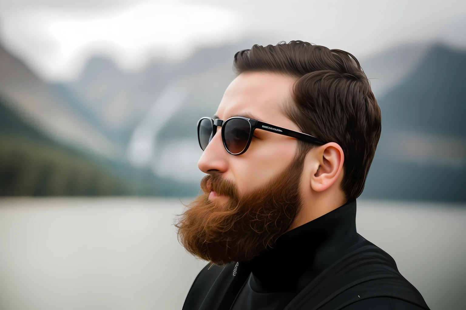 insert a sunglasses with black frame