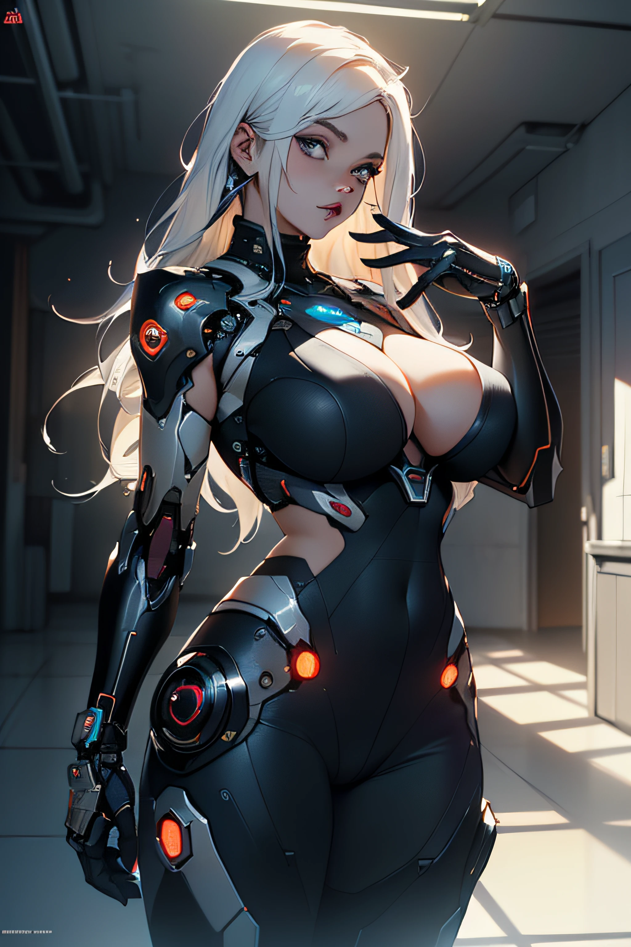 (((Adult Woman))), ((Best Quality)), ((Masterpiece)), (Details: 1.4), (Absurdity), 35-year-old warrior muscular adult woman with micro-twine in the style of Simon Bisley, perfect body, bare thighs, neckline, large breasts, blue two-piece clothes, almost naked, long white hair, (((((Ridiculously large breasts))), (Ridiculously huge breasts: 1.5), (((Huge breasts)), Arm Tattoo, Cybernetic Hand, Pastel, Center, Scale to Dimensions, HDR (High Dynamic Range), Ray Tracing, NVIDIA RTX, Super Resolution, Unreal 5, Subsurface Dispersion, PBR Textures, Post-Processing, Anisotropic Filtering, Depth of Field, Maximum Clarity and Sharpness, Multi-Layer Textures, Albedo Map and specular maps, surface shading, accurate simulation of light material interactions, perfect proportions, octane rendering, two-tone lighting, wide aperture, low ISO, white balance, rule of thirds, 8K RAW