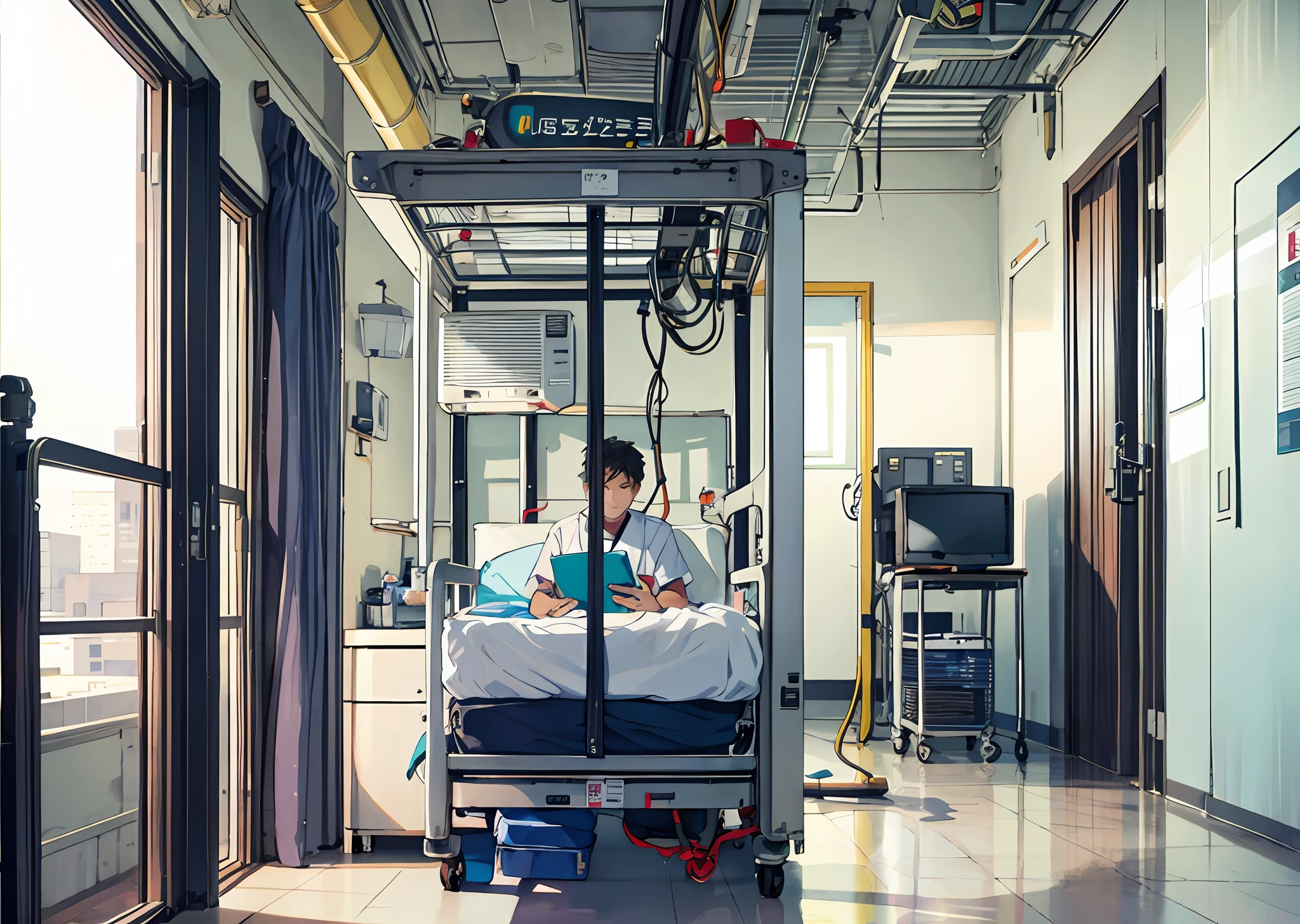 Hospital room ,1boy