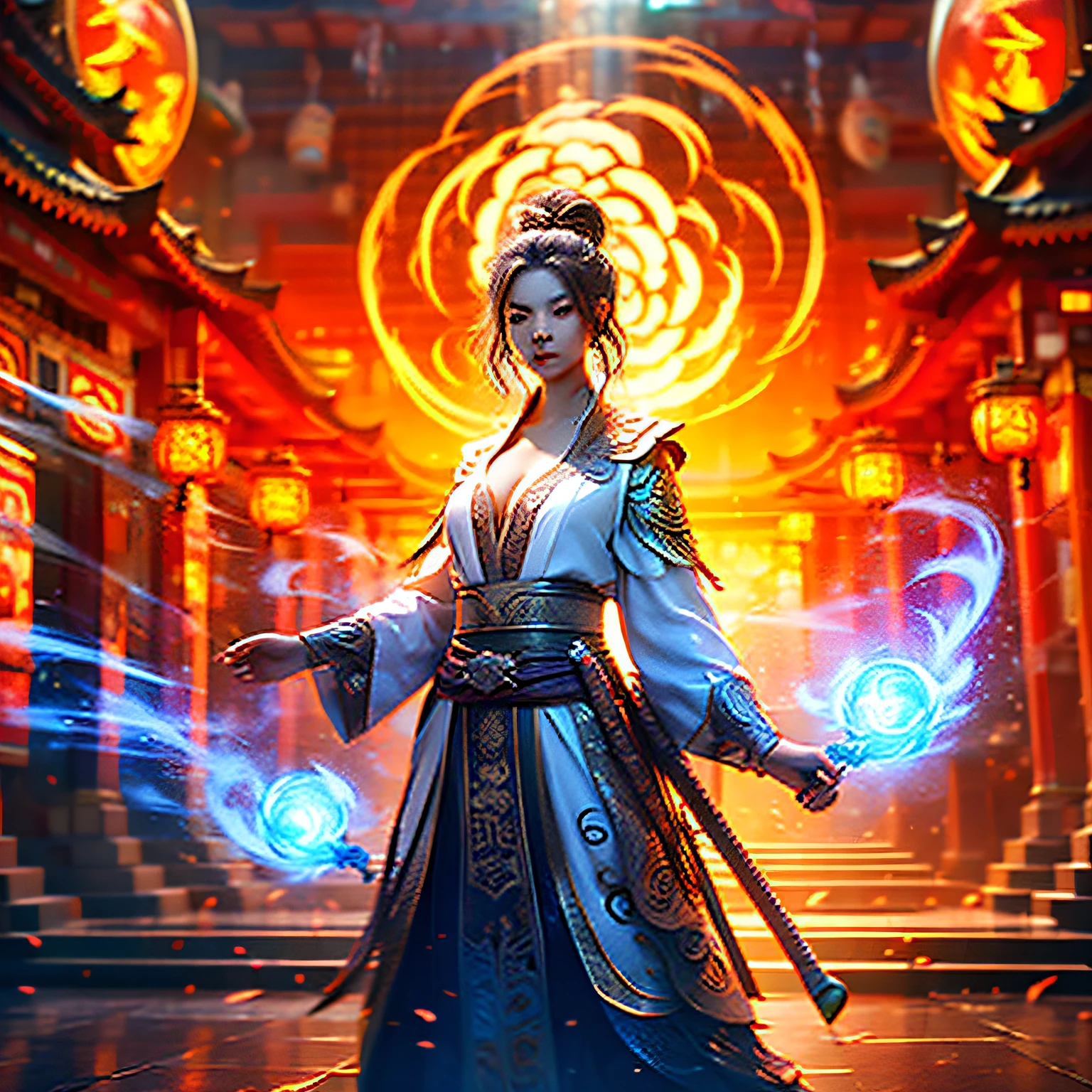 Best quality, masterpiece, super high resolution, (photo realism: 1.4), Xiuxian, Wulu, detailed face,. ，1
Girl, Solo Sale, Weapon, Cleavage, (Magic Garden: 1.2), Soohyun, Upper Body, Beautiful Girl, Full Body, East Asian Building
Tsuki, sheath, building --auto