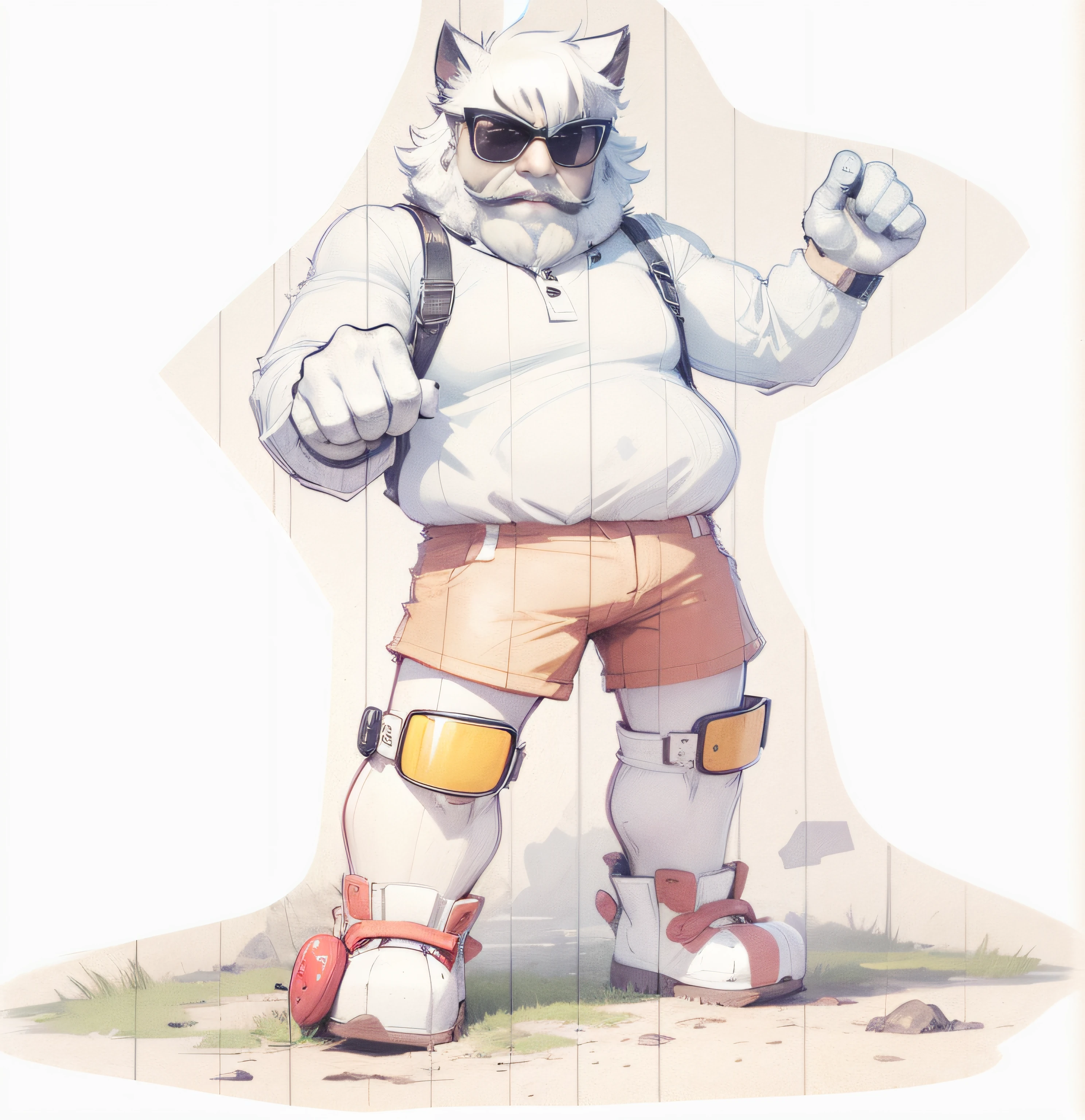 Character in sunglasses, radical --auto