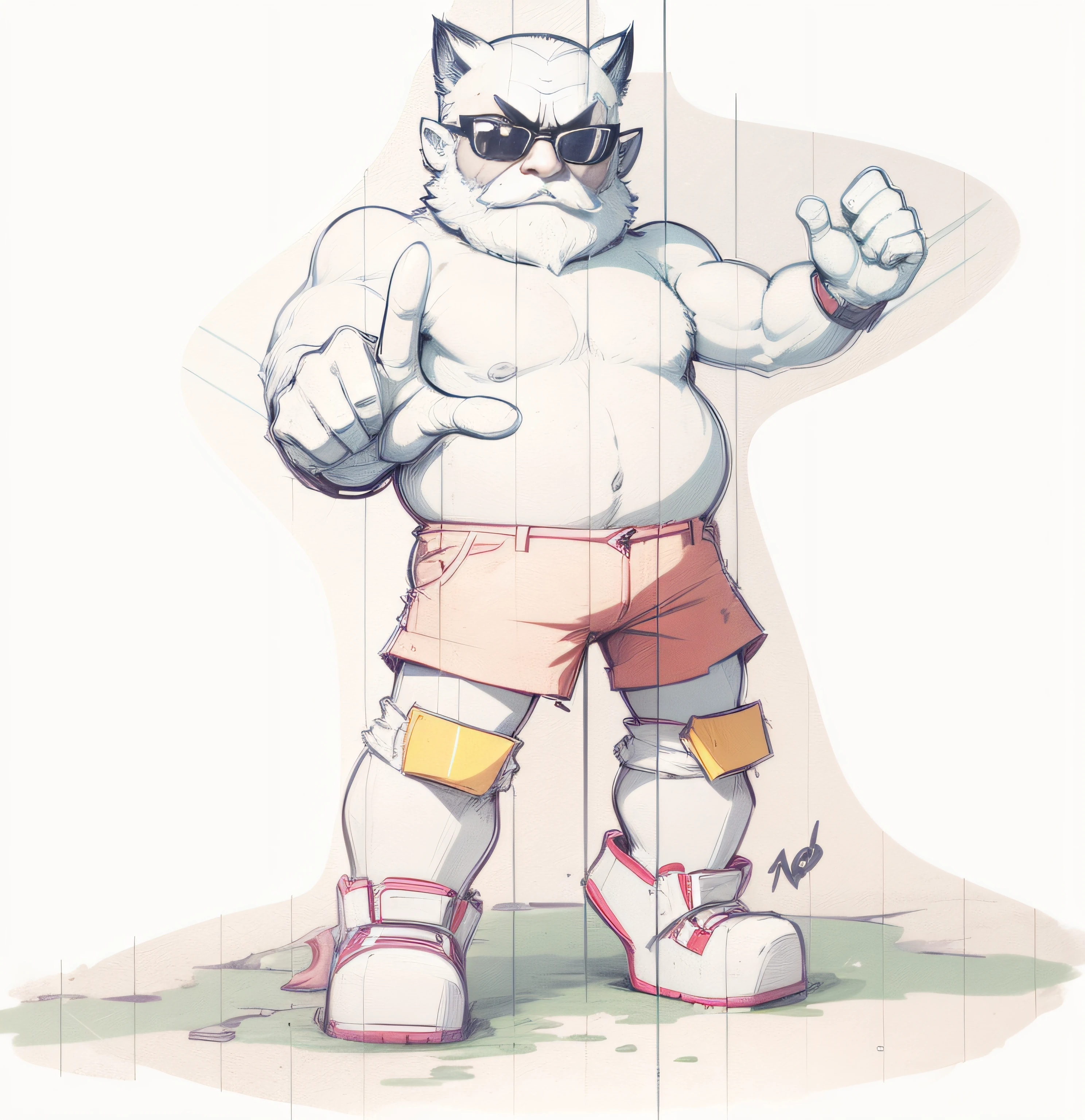 Character in sunglasses, radical --auto