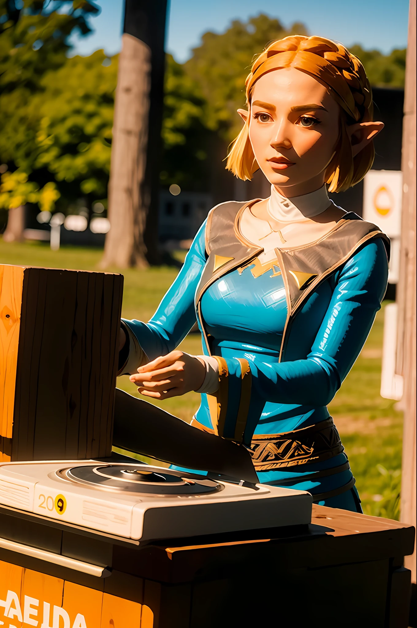 zelda\(princess\) djing massive outdoor edm festival