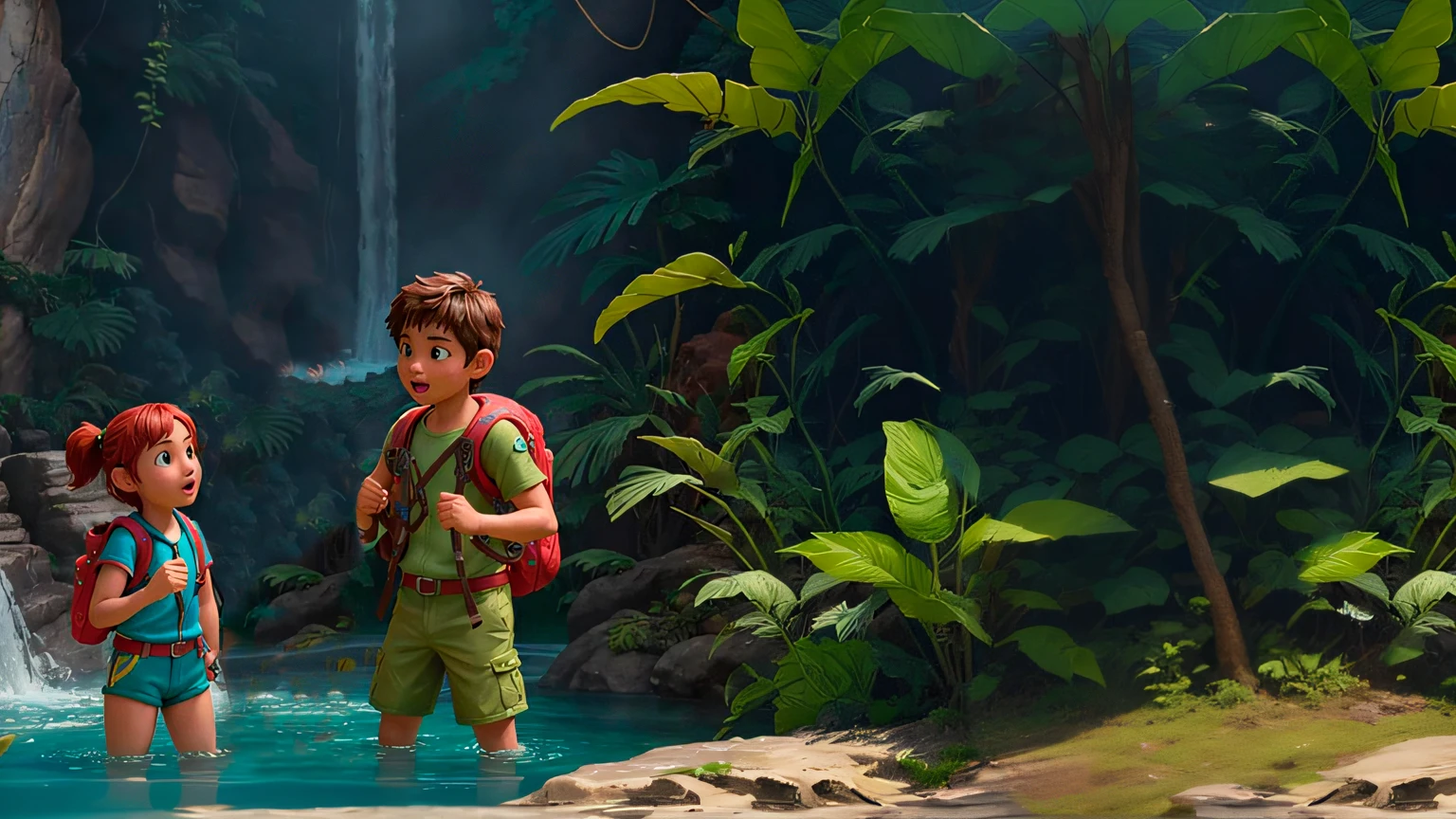 Complete the missing forest in the portrait