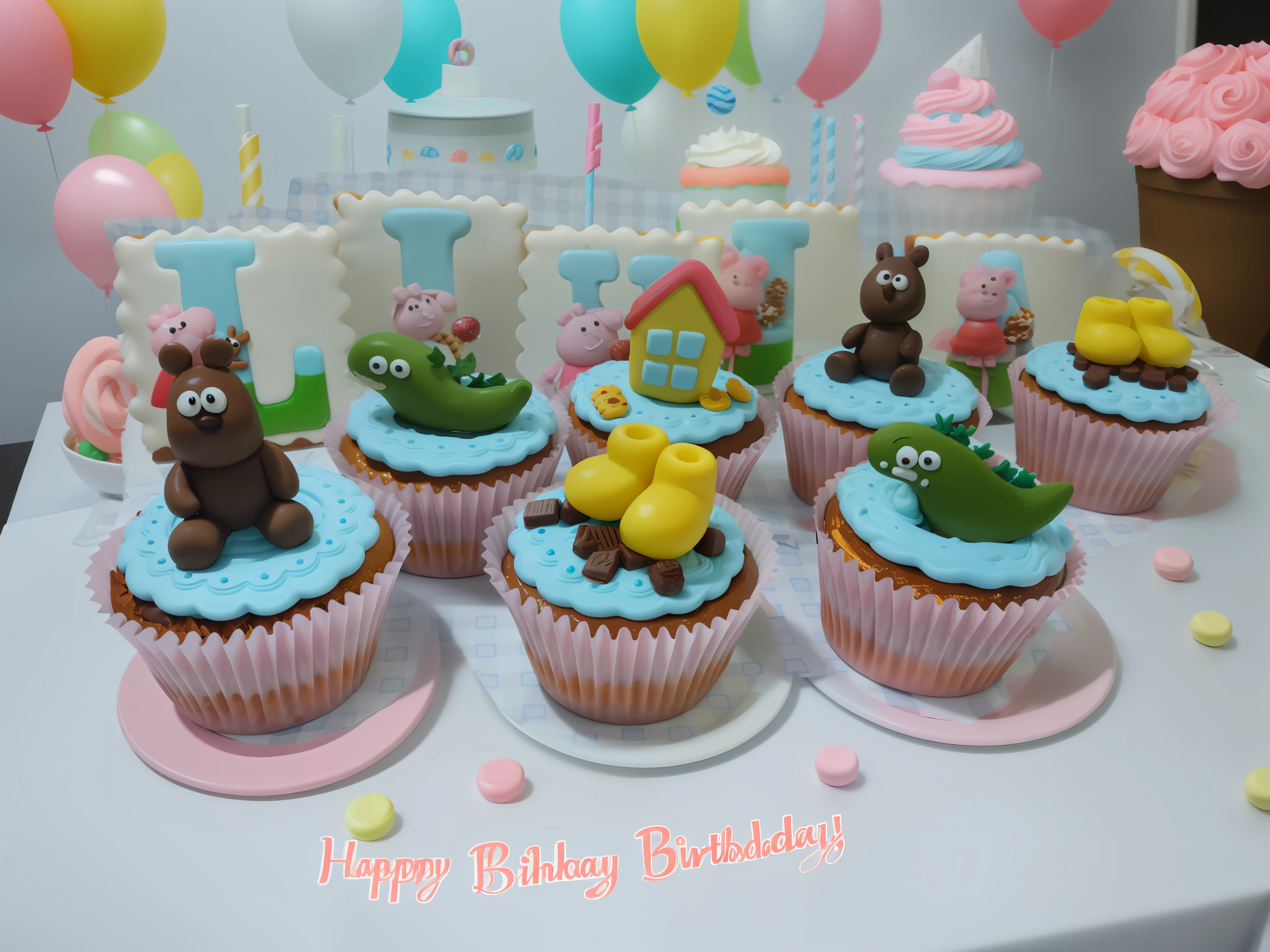 Table of sweets, lollipop, chocolate, strawberry, pink, pink, baby, birthday, party