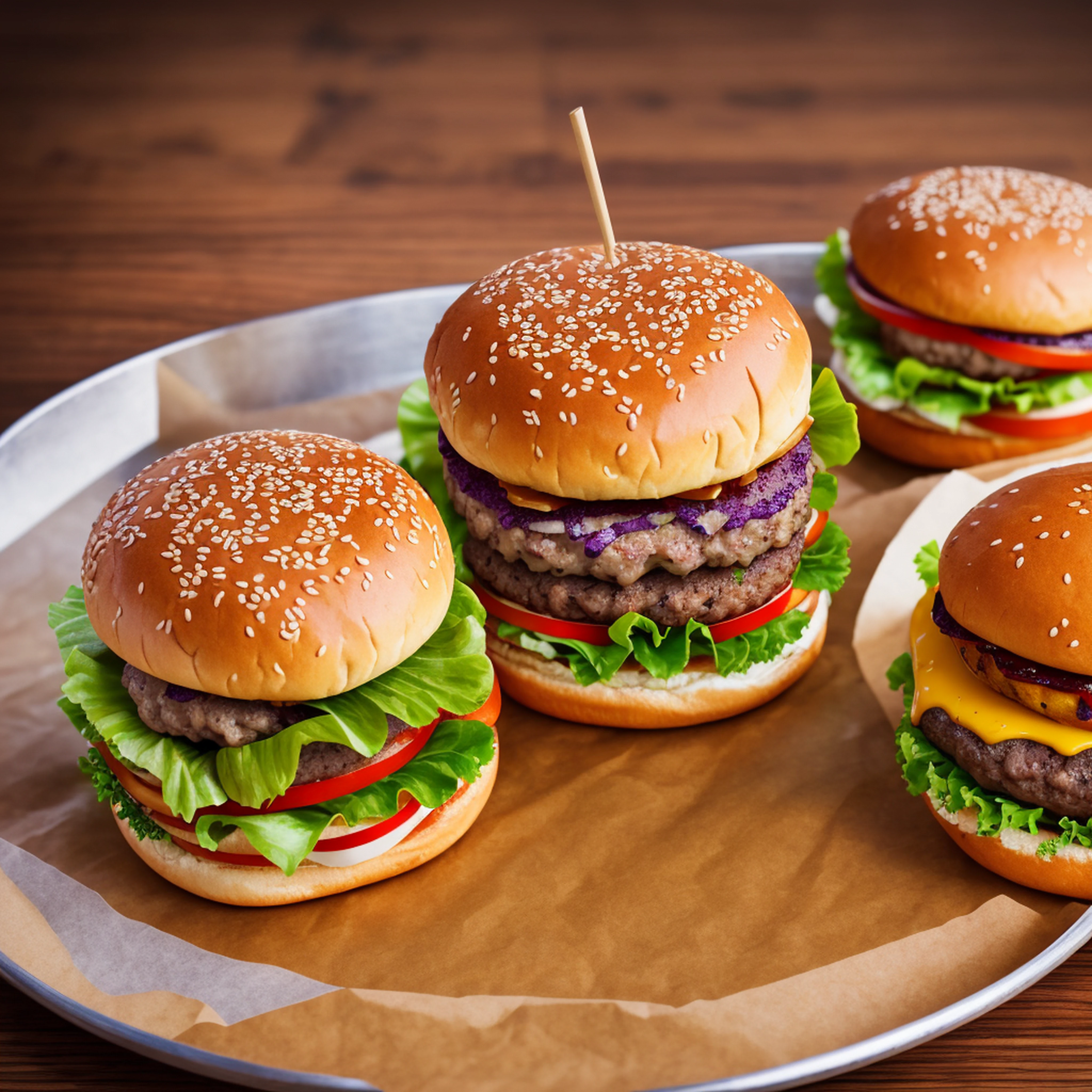 best quality, ultra high res, (photorealistic:1.4), ultra-detailed,incredibly detailed, foil package, big mac, fried meat, wet lettuce, melting cheese,