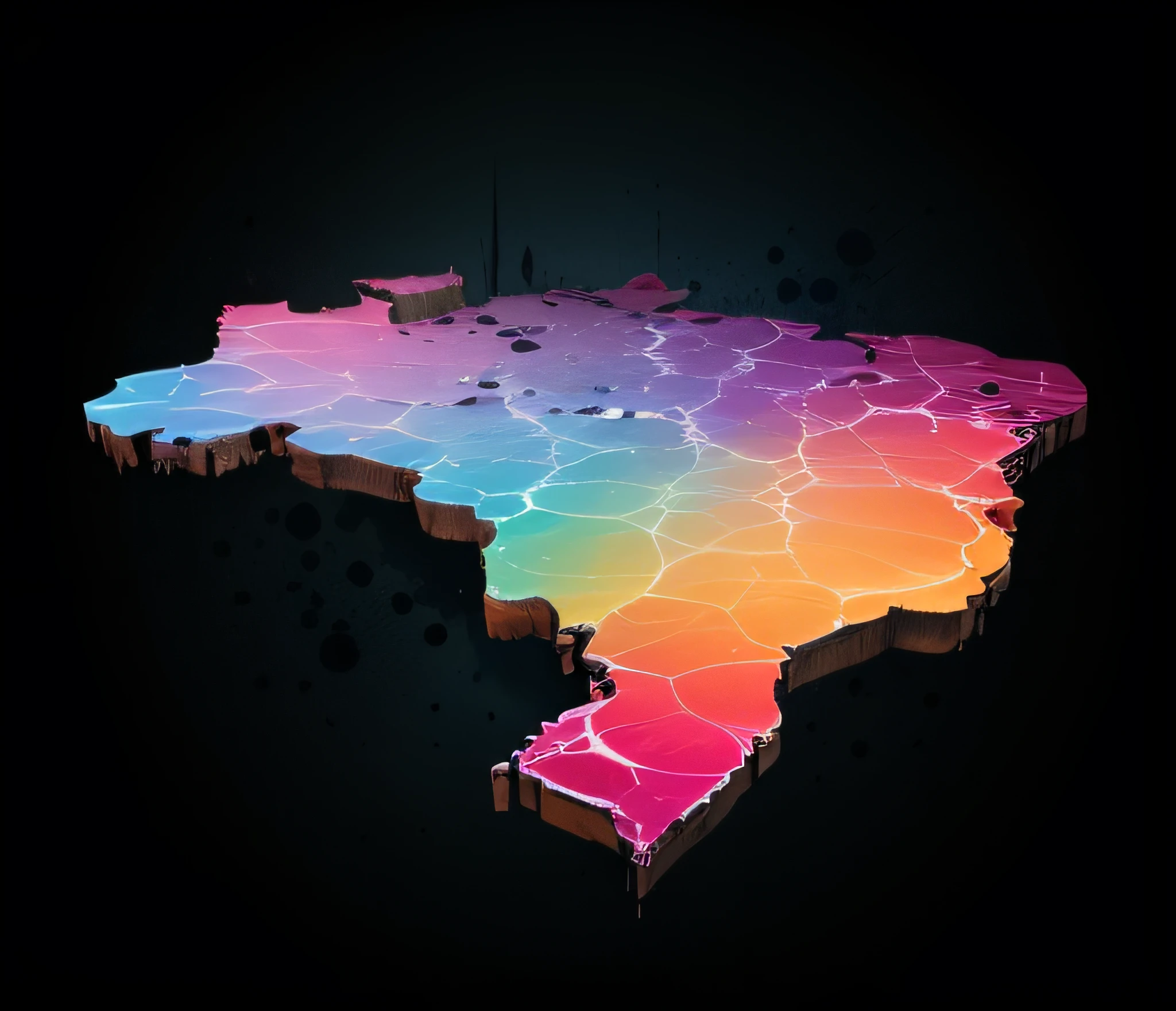 abstract background of ultra-colored spots, spots and strong splashes --auto