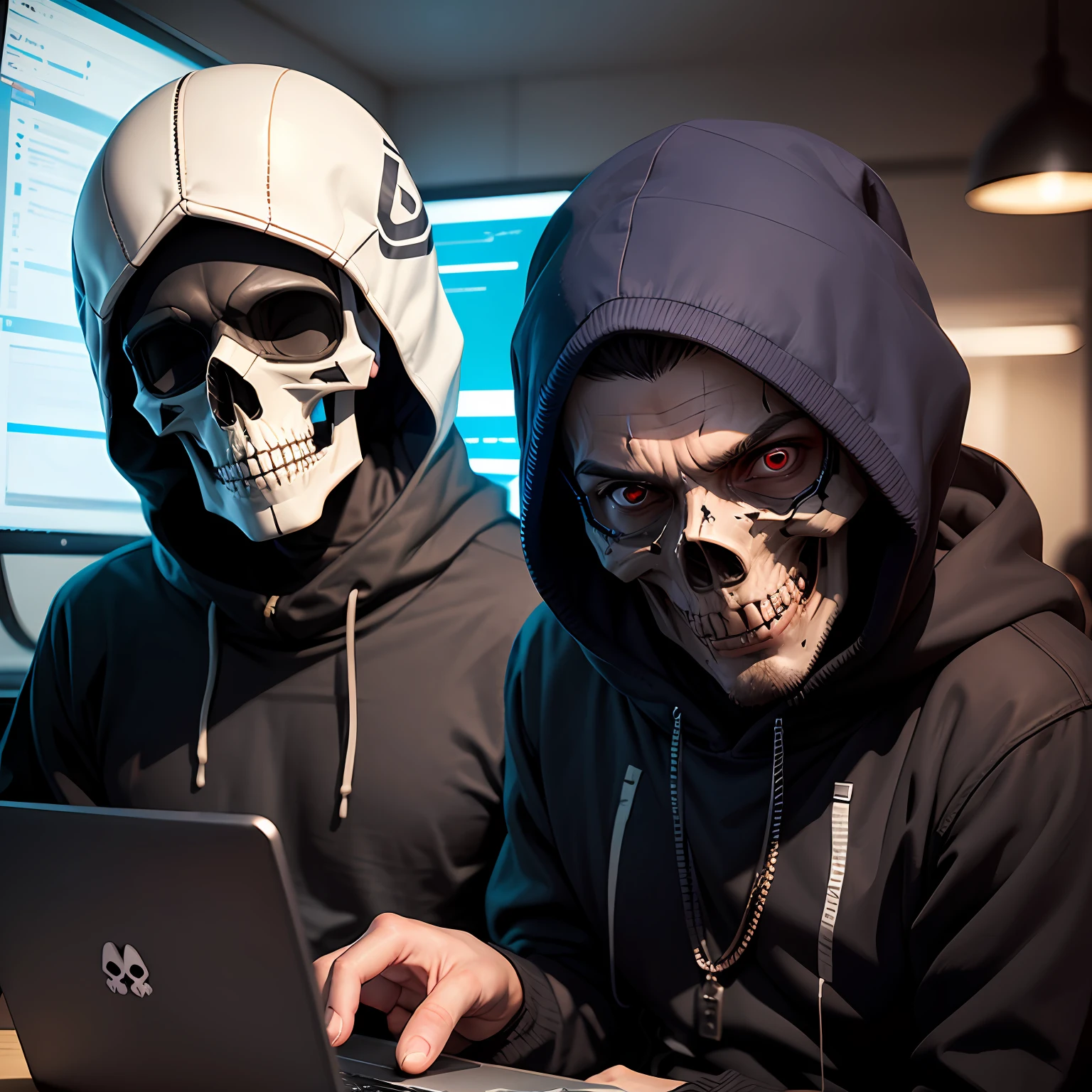 Ecuadorian hackers with skull mask --auto