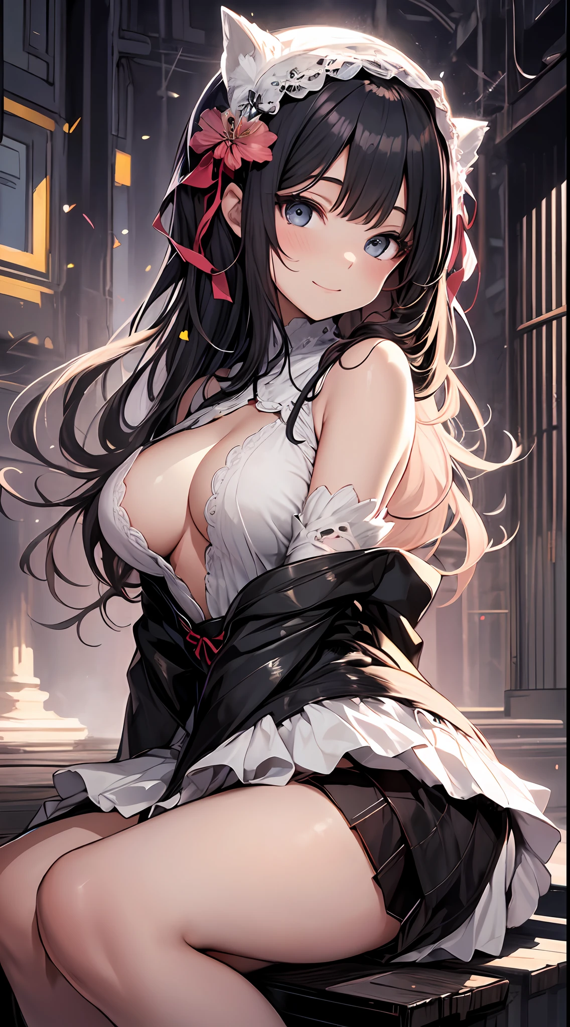 "In a quiet space, a single ray of light shines in, and in the center of it is a -yead Japgirl. The innocent beauty is beautifully depicted in the light, as if it were a painting.
This girl wears a unique style - virgin killer fashion. The fluffy skirt spares the girl's innocence, and the pop color pattern expresses cheerfulness and liveliness. The elaborate ribbons and sparkling beading accentuate her glamour and personality.
The girl's face stands out for its purity and pure eyes. His big eyes are both innocent and longing for knowledge, and his small mouth seems to be smiling. Her hair is silky black in the light.
Her presence is like a work of art in that space. The innocence and virgin killer fashion style are perfectly harmonized, making it not only visually beautiful but also deeply resonating in the heart.
In this work, the innocence of the girl, the details of her clothes, the composition in which she comes to the fore, are all delicately depicted in detail. It is a masterpiece that combines the innocence of a six-year-ogirlh theyle of virgin killer fashion."