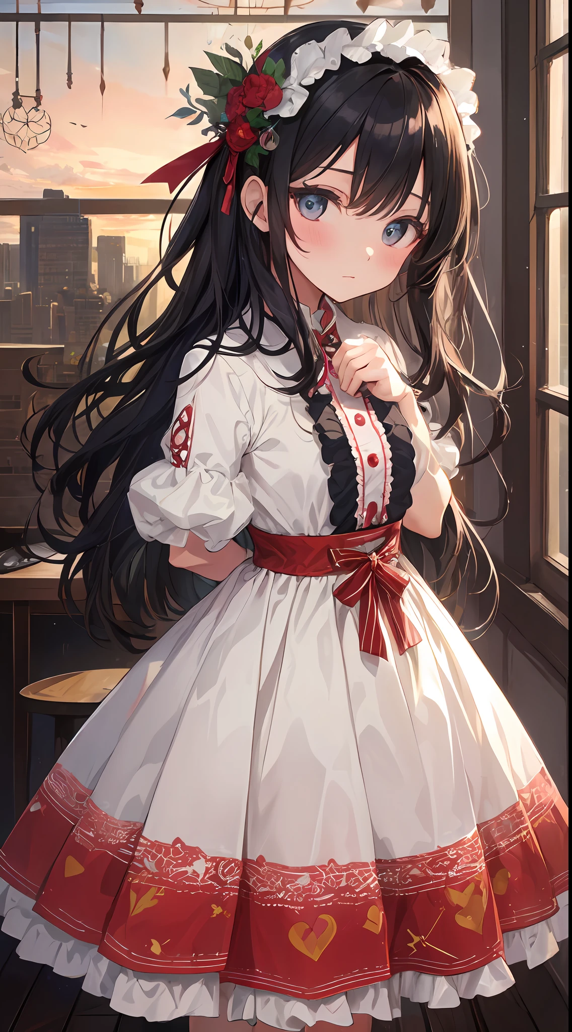 "A ray of light shines into the dimly lit room, and in the center of it are Japan -year-old g, whofaces are full of spirit-like innocence, whose transparency and potential for the future give them a fascinating presence.
The girl wears a gothic Lolita-style fluffy dress. Its velvet and silk materials are beautifully decorated with delicate lace and ribbons. Part of the dress is soft, bulging tulle, expressing a fluffy texture that makes you feel impressed.
Her skin is transparent, and its purity can be said to be a symbol of the beautiful girl that Akiba men yearn for. Her big eyes are as deep as a lake, and they are filled with curiosity and innocence.
Her presence is like an art in the room. The fusion of innocence and possibility is not only visually beautiful, but also deeply resonates in the heart.
In this work, the transparency of the girl, the texture of her clothes, the composition in which she comes forward, everything is delicately depicted in detail. It's a masterpiece of the best."
Her skin is crystal clear white, and its transparency emphasizes her purity and anticipation for the future. Her big eyes are as quiet and deep as a lake, and her gaze is full of innocence and curiosity.
Her presence radiates a charm that no one in the room can take their eyes off of. Her innocence and great potential for the future make her special.
In this work, the transparency of the girl, the texture of her clothes, the composition in which she comes forward, all of these are delicately depicted in detail. I would say masterpiece of the best." The image should be hyper-realistic, highly detailed, and in high-resolution 16k. Use a Sony Alpha 1 Mirrorless Camera with a Sony FE 24-105mm f/4 G OSS lens. Set the ISO sensitivity to 32,000 and the shutter speed to 1/125 second. The image should be framed in such a way that the girl is in the center, with the vast starry sky above and the rolling hills of "Princess Mononoke" in the background. --ar 16:9 --