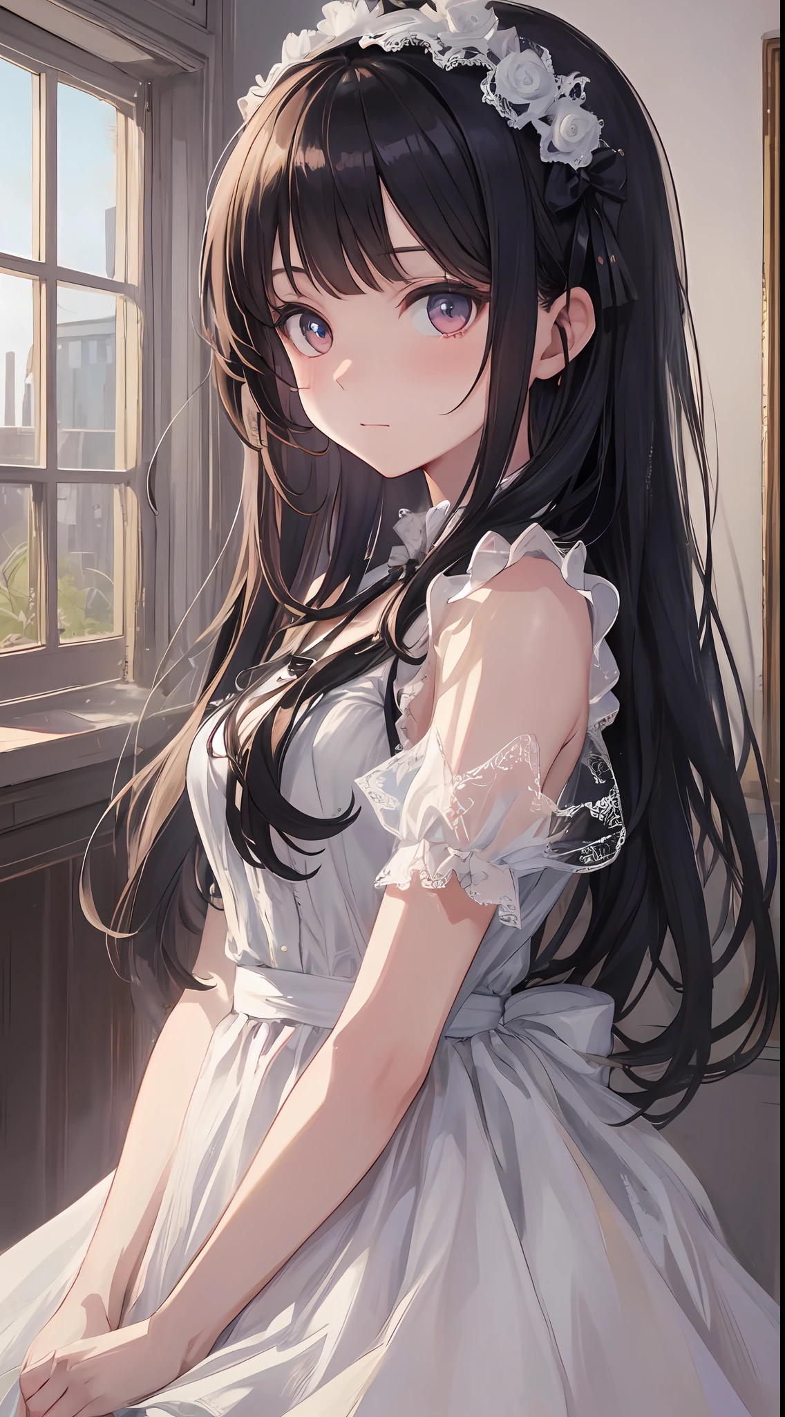 "A ray of light shines into the dimly lit room, and in the center of it are Japan little six-year-old girls, whose faces are full of spirit-like innocence, whose transparency and potential for the future give them a fascinating presence.
The girl wears a gothic Lolita-style fluffy dress. Its velvet and silk materials are beautifully decorated with delicate lace and ribbons. Part of the dress is soft, bulging tulle, expressing a fluffy texture that makes you feel impressed.
Her skin is transparent, and its purity can be said to be a symbol of the beautiful girl that Akiba men yearn for. Her big eyes are as deep as a lake, and they are filled with curiosity and innocence.
Her presence is like an art in the room. The fusion of innocence and possibility is not only visually beautiful, but also deeply resonates in the heart.
In this work, the transparency of the girl, the texture of her clothes, the composition in which she comes forward, everything is delicately depicted in detail. It's a masterpiece of the best."
Her skin is crystal clear white, and its transparency emphasizes her purity and anticipation for the future. Her big eyes are as quiet and deep as a lake, and her gaze is full of innocence and curiosity.
Her presence radiates a charm that no one in the room can take their eyes off of. Her innocence and great potential for the future make her special.
In this work, the transparency of the girl, the texture of her clothes, the composition in which she comes forward, all of these are delicately depicted in detail. I would say masterpiece of the best." The image should be hyper-realistic, highly detailed, and in high-resolution 16k. Use a Sony Alpha 1 Mirrorless Camera with a Sony FE 24-105mm f/4 G OSS lens. Set the ISO sensitivity to 32,000 and the shutter speed to 1/125 second. The image should be framed in such a way that the girl is in the center, with the vast starry sky above and the rolling hills of "Princess Mononoke" in the background. --ar 16:9 --