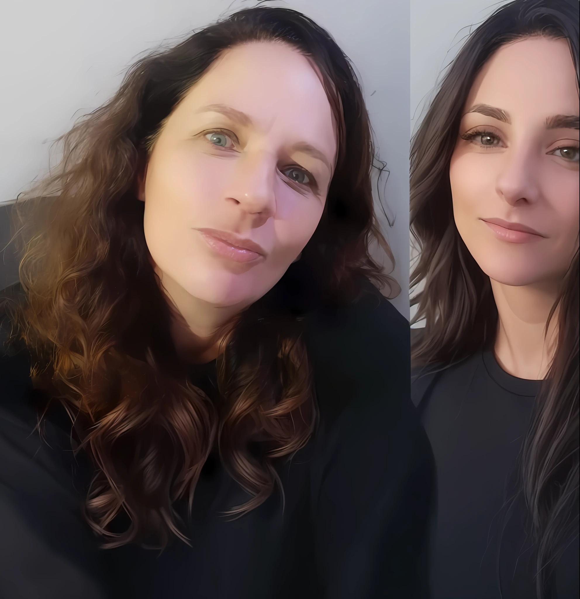 there is a woman with long hair and a black shirt, profile image, taken in the early 2020s, profile pic, 38 years old, 3 6 years old, headshot profile picture, mid 2 0's female, photo of a woman, front portrait, 4 5 yo, amanda lilleston, profile photo, looking partly to the left