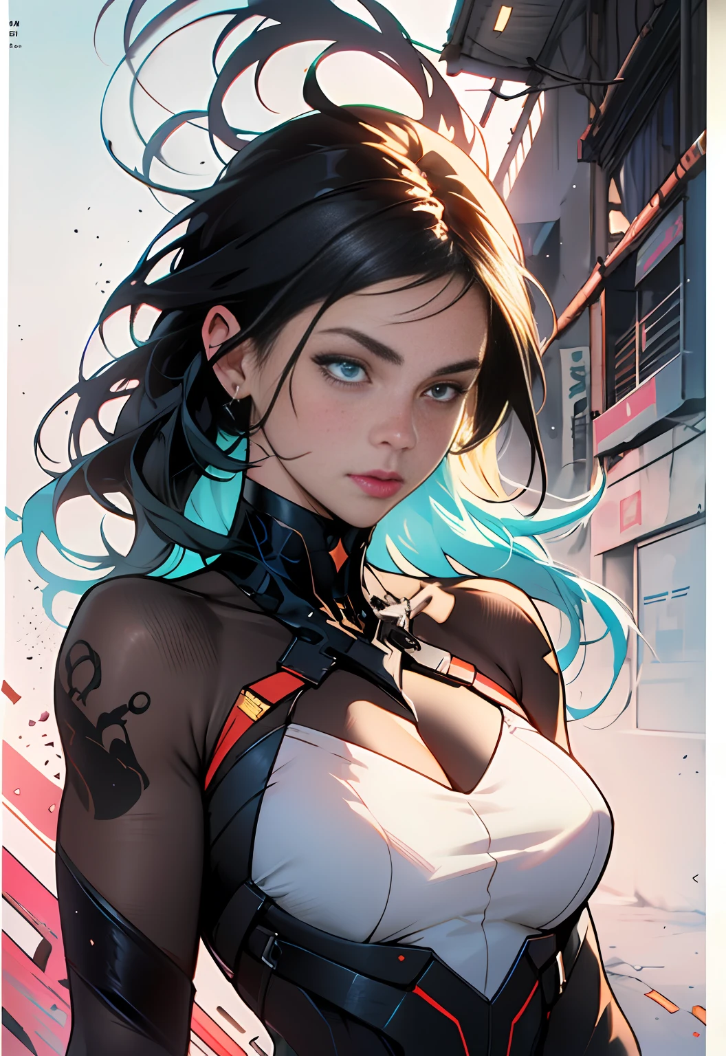::((melhor qualidade)), ((obra-prima)), (muito detalhado:1.3)photo, sticker  banksy art,demi rose  , freedom, soul, digital illustration, comic style, perfect ???????, centered, approaching perfection, dynamic, highly detailed, watercolor painting, artstation, concept art, smooth, sharp focus, illustration, art by carne griffiths and wadim kashin,,alone anime girl with a medium lenght pose and cute clothes, l hair long red, heterochromia, perfect ???????, centered, approaching perfection, dynamic, highly detailed, character sheet, artstation, concept art, smooth, sharp focus, illustration, art by kim jung gi,, artgerm, carne griffiths and wadim kashin , sasha yakovleva, loish, l, golden ratio illustration,monochromatic  backgroun, 4k, masterpiece, highres, absurdres, natural volumetric lighting and best shadows, deep depth of field, sharp focus