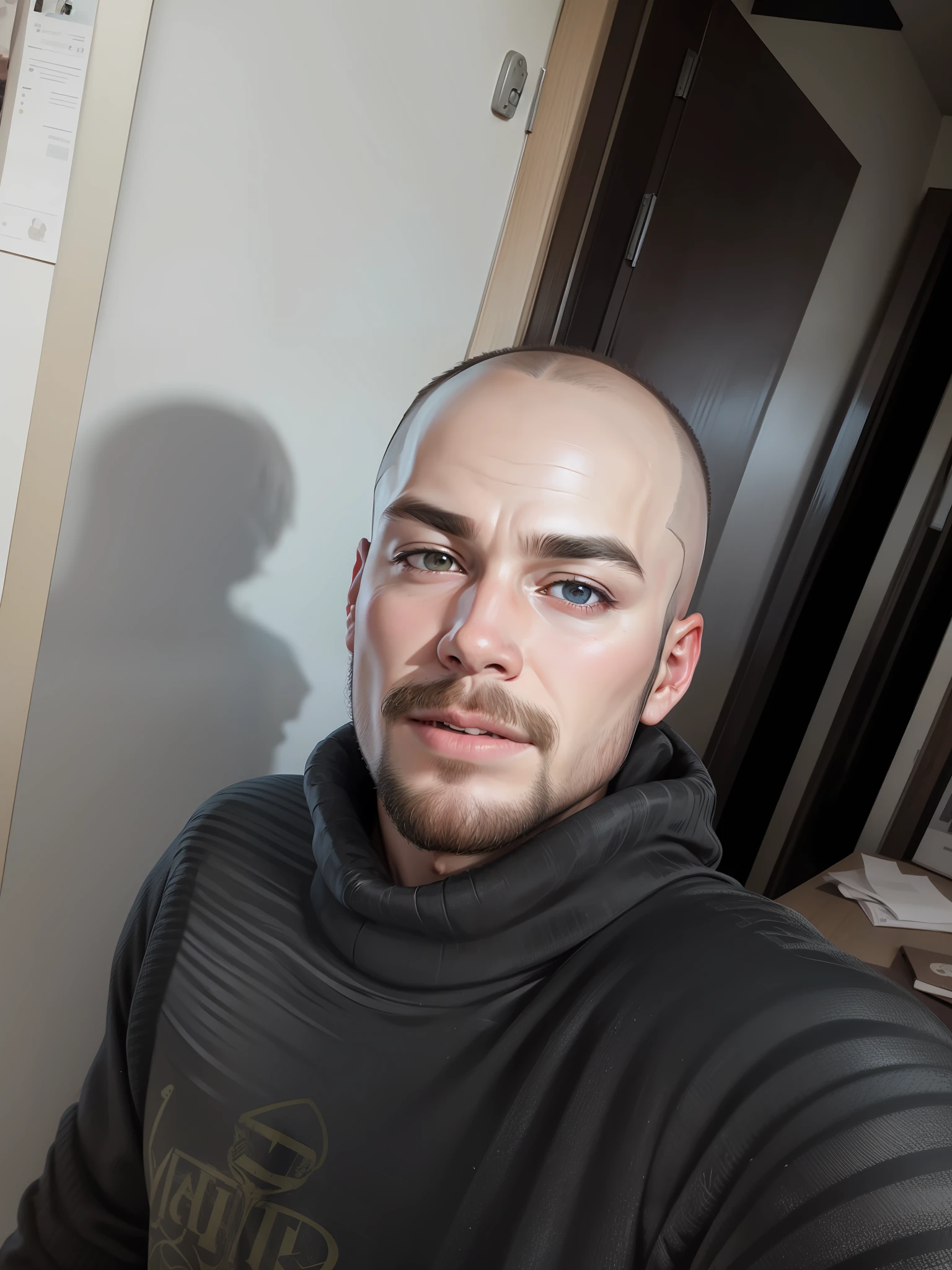 I'm bald makes a picture of me with more hair