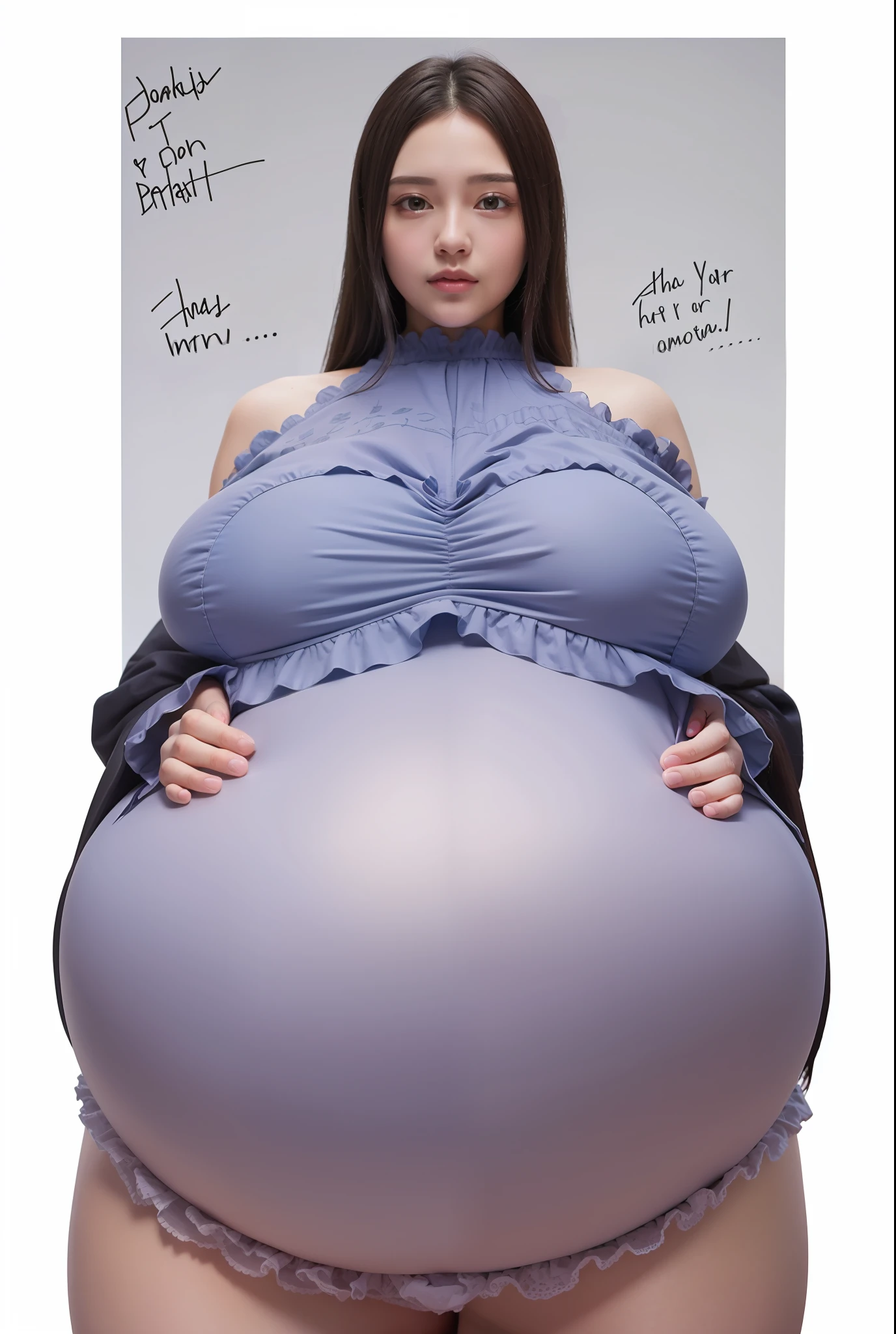 Pregnant, beautiful woman, beautiful face, long hair, black hair, ultra detail, realistic, big breast,