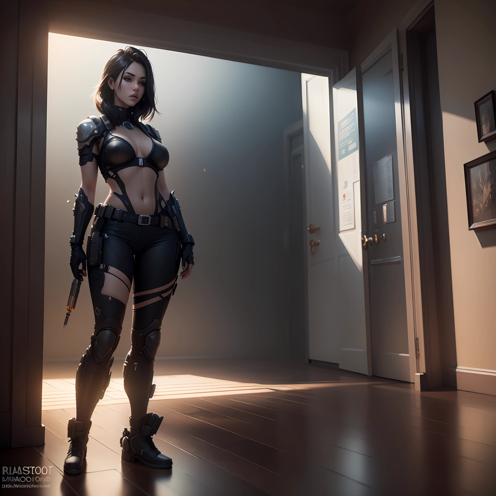 ((Best quality)), ((masterpiece)), (detailed:1.4), 3D, an image of a beautiful cyberpunk female,HDR (High Dynamic Range),Ray Tracing,NVIDIA RTX,Super-Resolution,Unreal 5,Subsurface scattering,PBR Texturing,Post-processing,Anisotropic Filtering,Depth-of-field,Maximum clarity and sharpness,Multi-layered textures,Albedo and Specular maps,Surface shading,Accurate simulation of light-material interaction,Perfect proportions,Octane Render,Two-tone lighting,Wide aperture,Low ISO,White balance,Rule of thirds,8K RAW,