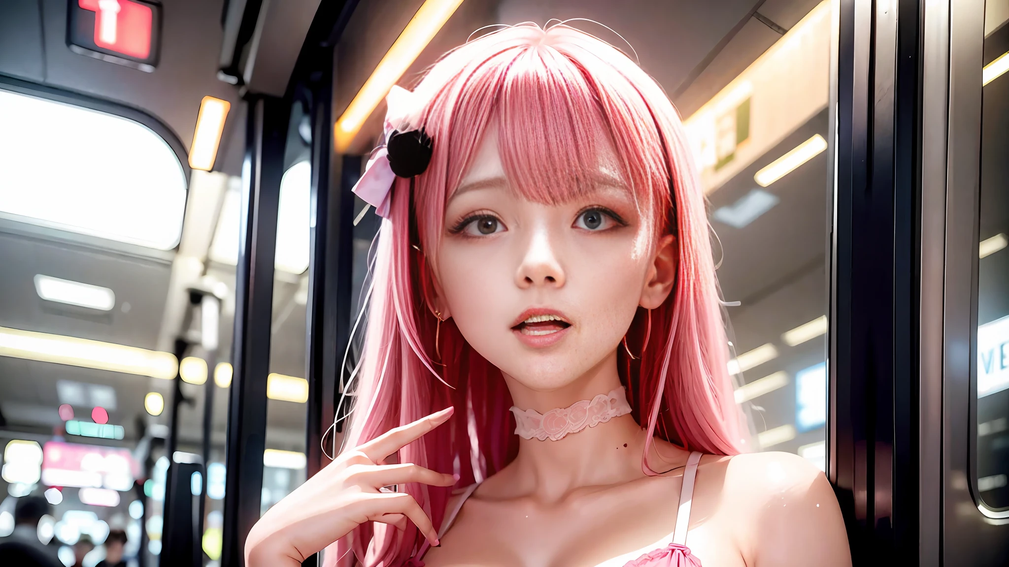 metro I hair pink lingerie pink very sexy beautiful and very feminine