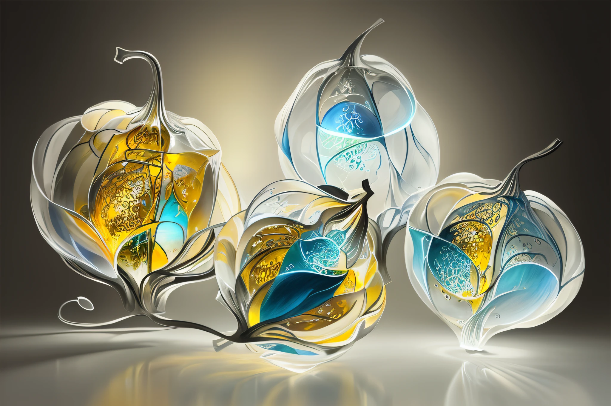 Abstract physalis art, hyper detailed, geometric, detailed lighting, atmospheric, Graphite Pencils, semi transparent flow, octane, 32k