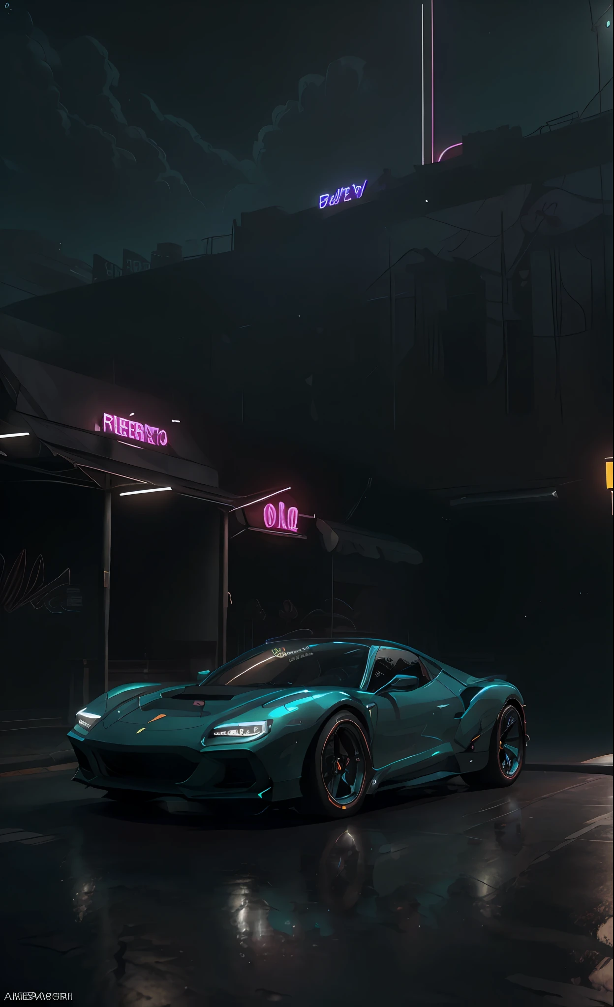 ((Masterpiece)) ((Unrealistic photography)) a close-up of a fantastic neon city, a perfect futuristic and classic composition, on a street, in front of the national palace of Mexico, a close-up of two cars ((Ferrari F8 Tribute and the F8 Spider)) (modified: ( (with neon lights)) ((state-of-the-art sports wheels)) ((graffiti style silkscreen)) ((semi-exposed engine)) ((polished)) carbon texture)) an exclusive design **HOT WHEELS** ), Steampunk cars, Steampunk art style, Steampunk 2077 color, Neon Steampunk, Hyperrealistic Steampunk style, Futuristic Neon Ultra Retro, Bright Neon Glown Background, Steampunk Art 2077, Epic Hyperrealism, Steampunk 120K, Ultra Electromagnetic Vibrations, Unreal Motor (5), Powerful Next Generation Unreal Engine, Autodesk Maya High-tech VFX, Top-of-the-line 120K Resolution Technology, HD Trends, Too real, too obvious is real, that's not a painting
