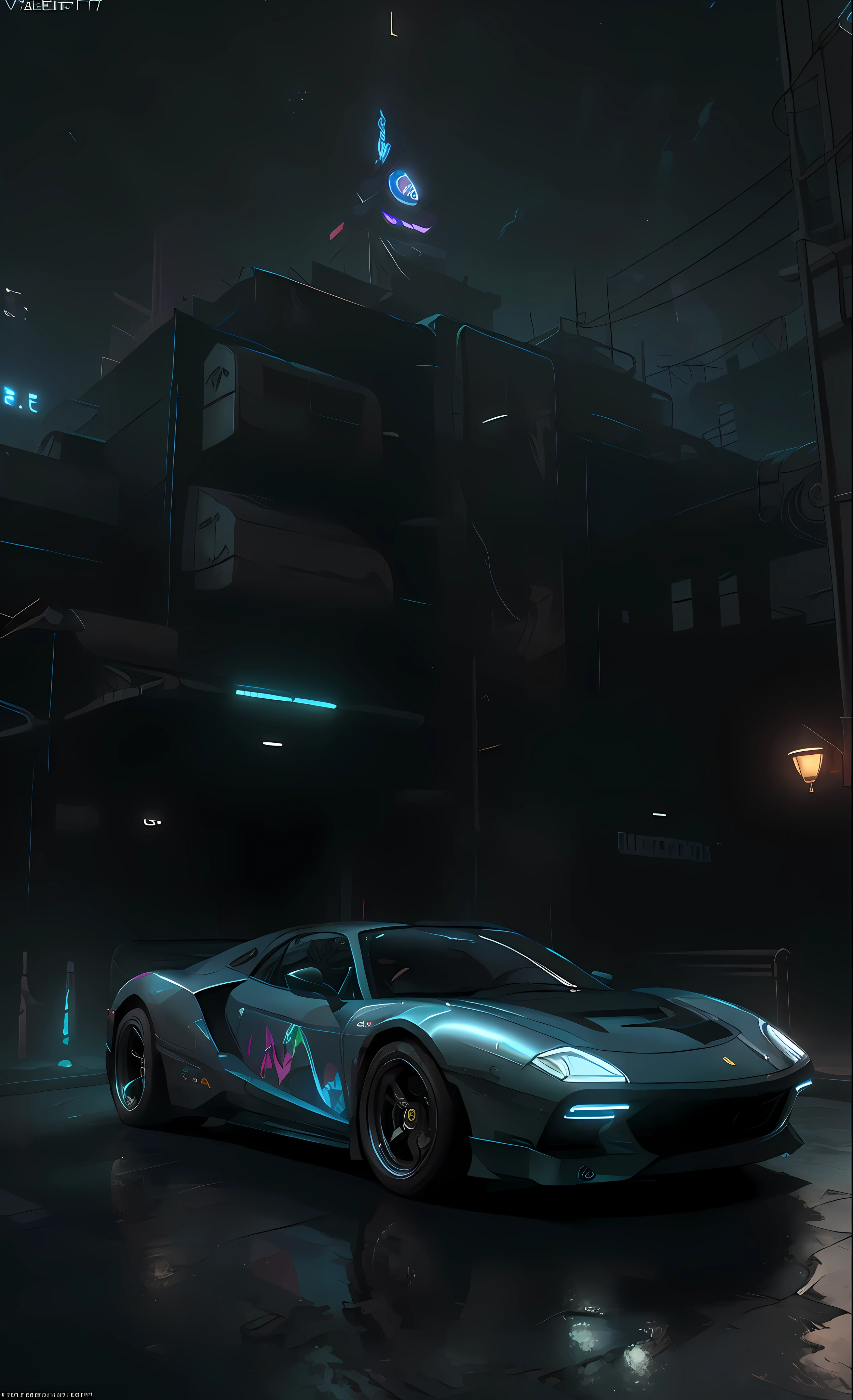 ((Masterpiece)) ((Unrealistic photography)) a close-up of a fantastic neon city, a perfect futuristic and classic composition, on a street, in front of the national palace of Mexico, a close-up of two cars ((Ferrari F8 Tribute and the F8 Spider)) (modified: ( (with neon lights)) ((state-of-the-art sports wheels)) ((graffiti style silkscreen)) ((semi-exposed engine)) ((polished)) carbon texture)) an exclusive design **HOT WHEELS** ), Steampunk cars, Steampunk art style, Steampunk 2077 color, Neon Steampunk, Hyperrealistic Steampunk style, Futuristic Neon Ultra Retro, Bright Neon Glown Background, Steampunk Art 2077, Epic Hyperrealism, Steampunk 120K, Ultra Electromagnetic Vibrations, Unreal Motor (5), Powerful Next Generation Unreal Engine, Autodesk Maya High-tech VFX, Top-of-the-line 120K Resolution Technology, HD Trends, Too real, too obvious is real, that's not a painting