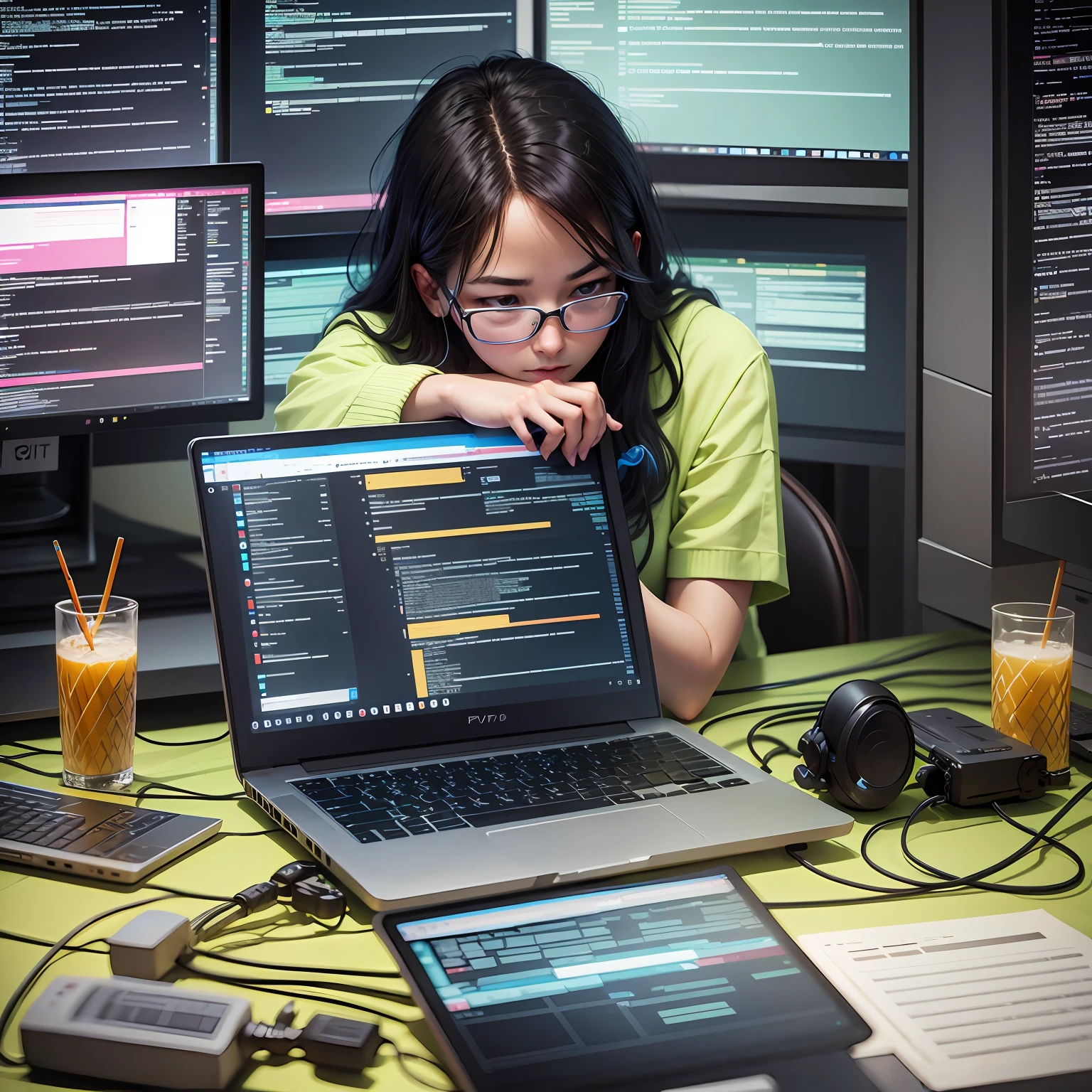 person messing with the computer --auto