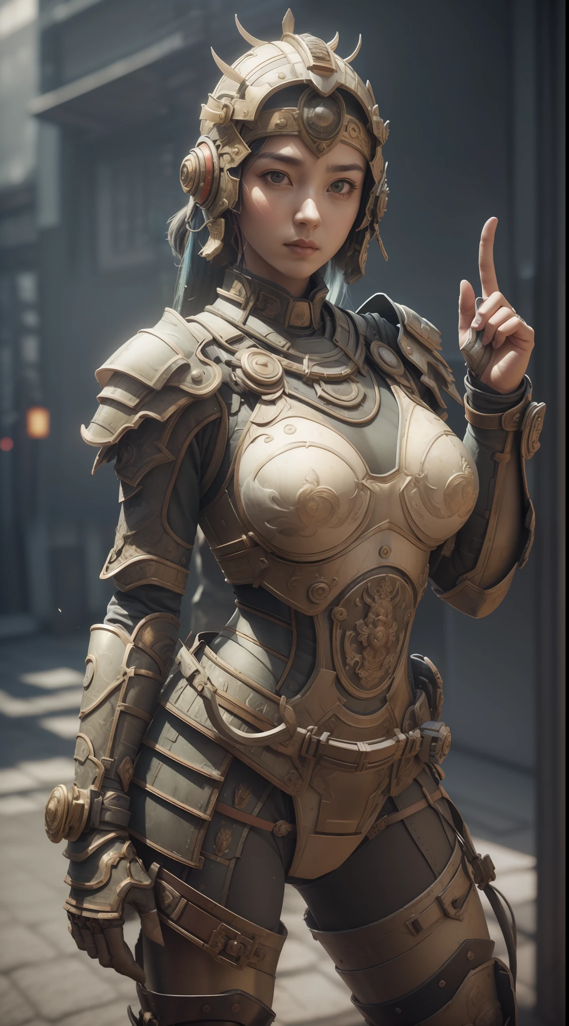 ((Best quality)), ((masterpiece)), (detailed:1.4), 3D, an image of a beautiful cyberpunk female,HDR (High Dynamic Range),Ray Tracing,NVIDIA RTX,Super-Resolution,Unreal 5,Subsurface scattering,PBR Texturing,Post-processing,Anisotropic Filtering,Depth-of-field,Maximum clarity and sharpness,Multi-layered textures,Albedo and Specular maps,Surface shading,Accurate simulation of light-material interaction,Perfect proportions,Octane Render,Two-tone lighting,Wide aperture,Low ISO,White balance,Rule of thirds,8K RAW, --auto --s2