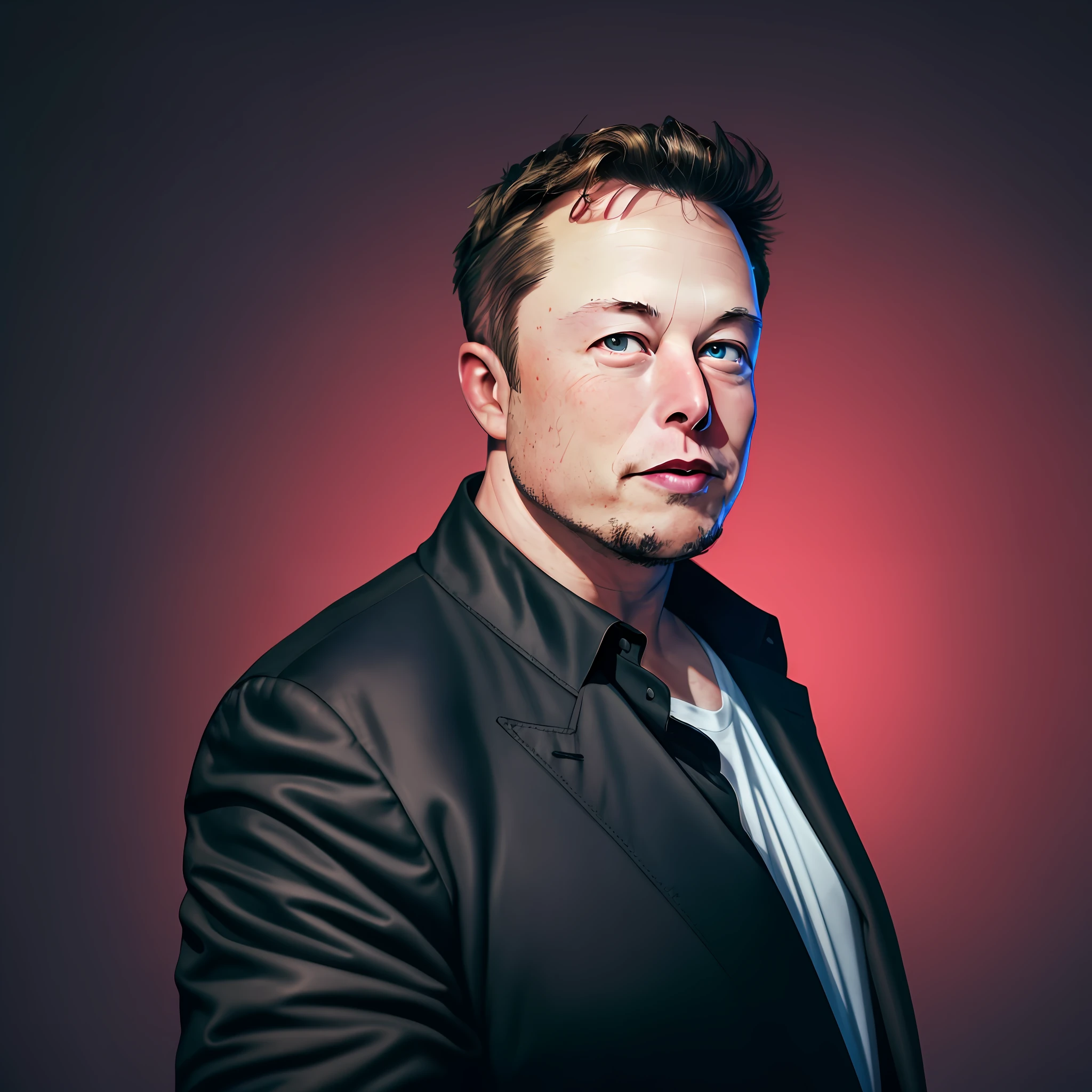 RAW photo, (a portrait photo of elon musk: 1.3), 8k uhd, dslr, dark background, soft lighting, best quality, film grain, Fujifilm XT3, --auto --s2