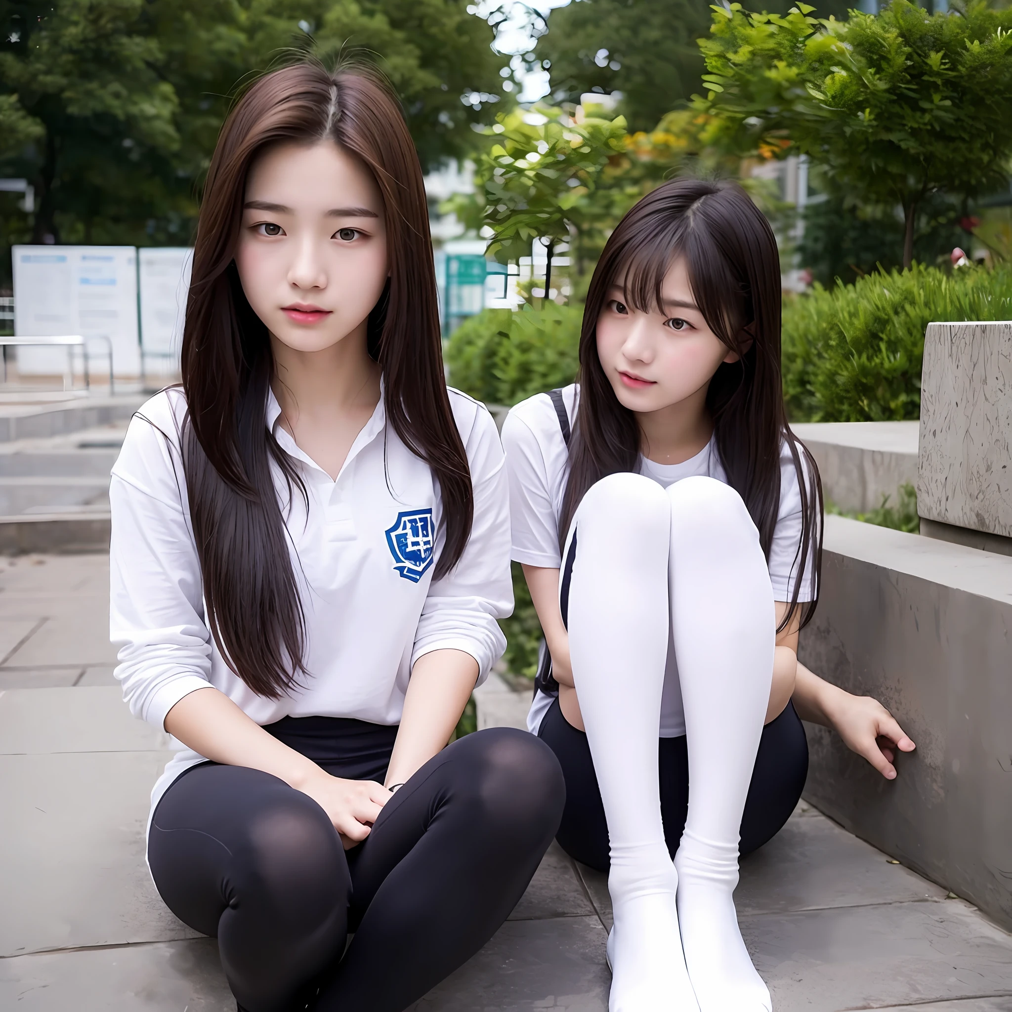 Chinese male high school student, white socks, leggings --auto