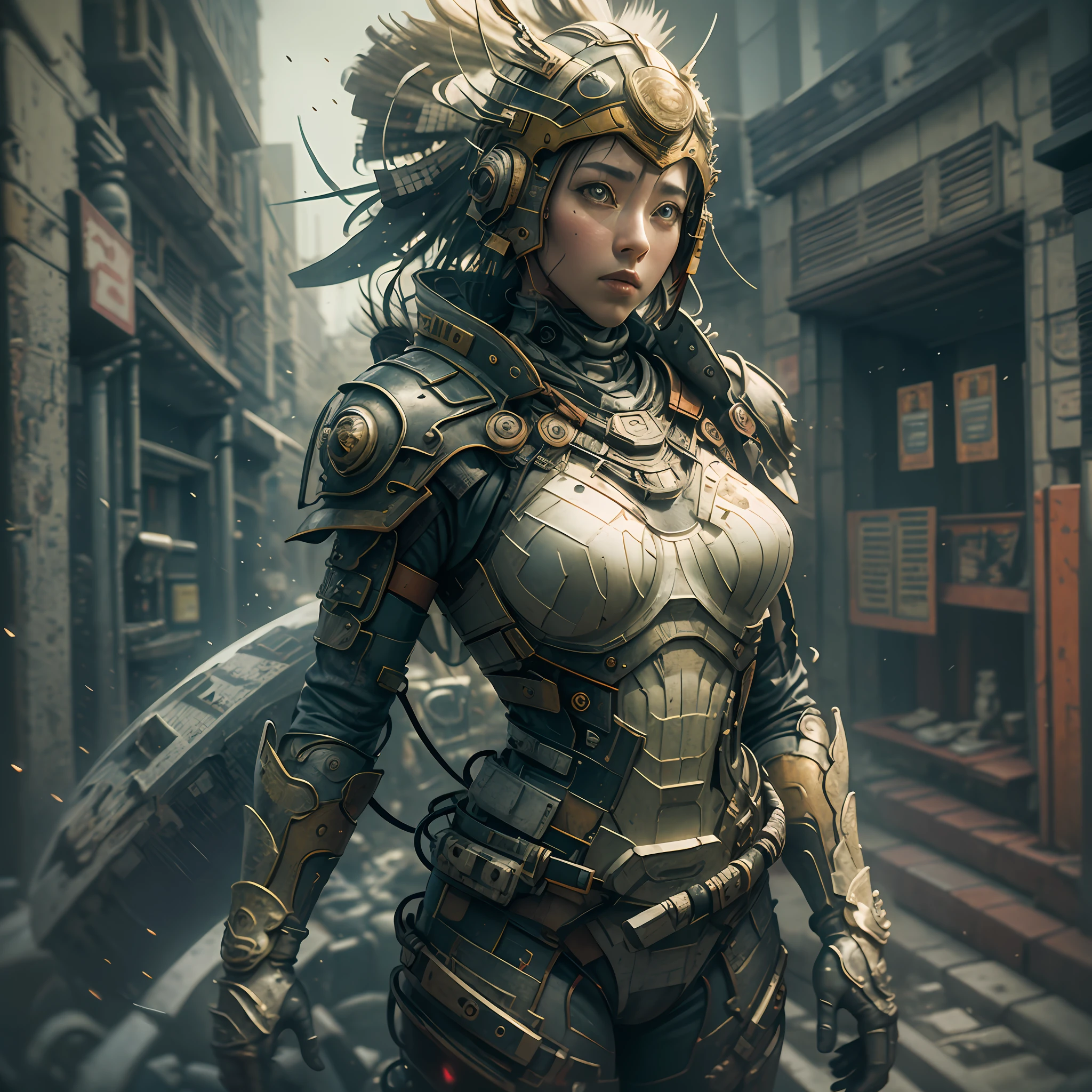 ((Best quality)), ((masterpiece)), (detailed:1.4), 3D, an image of a beautiful cyberpunk female,HDR (High Dynamic Range),Ray Tracing,NVIDIA RTX,Super-Resolution,Unreal 5,Subsurface scattering,PBR Texturing,Post-processing,Anisotropic Filtering,Depth-of-field,Maximum clarity and sharpness,Multi-layered textures,Albedo and Specular maps,Surface shading,Accurate simulation of light-material interaction,Perfect proportions,Octane Render,Two-tone lighting,Wide aperture,Low ISO,White balance,Rule of thirds,8K RAW, --auto --s2
