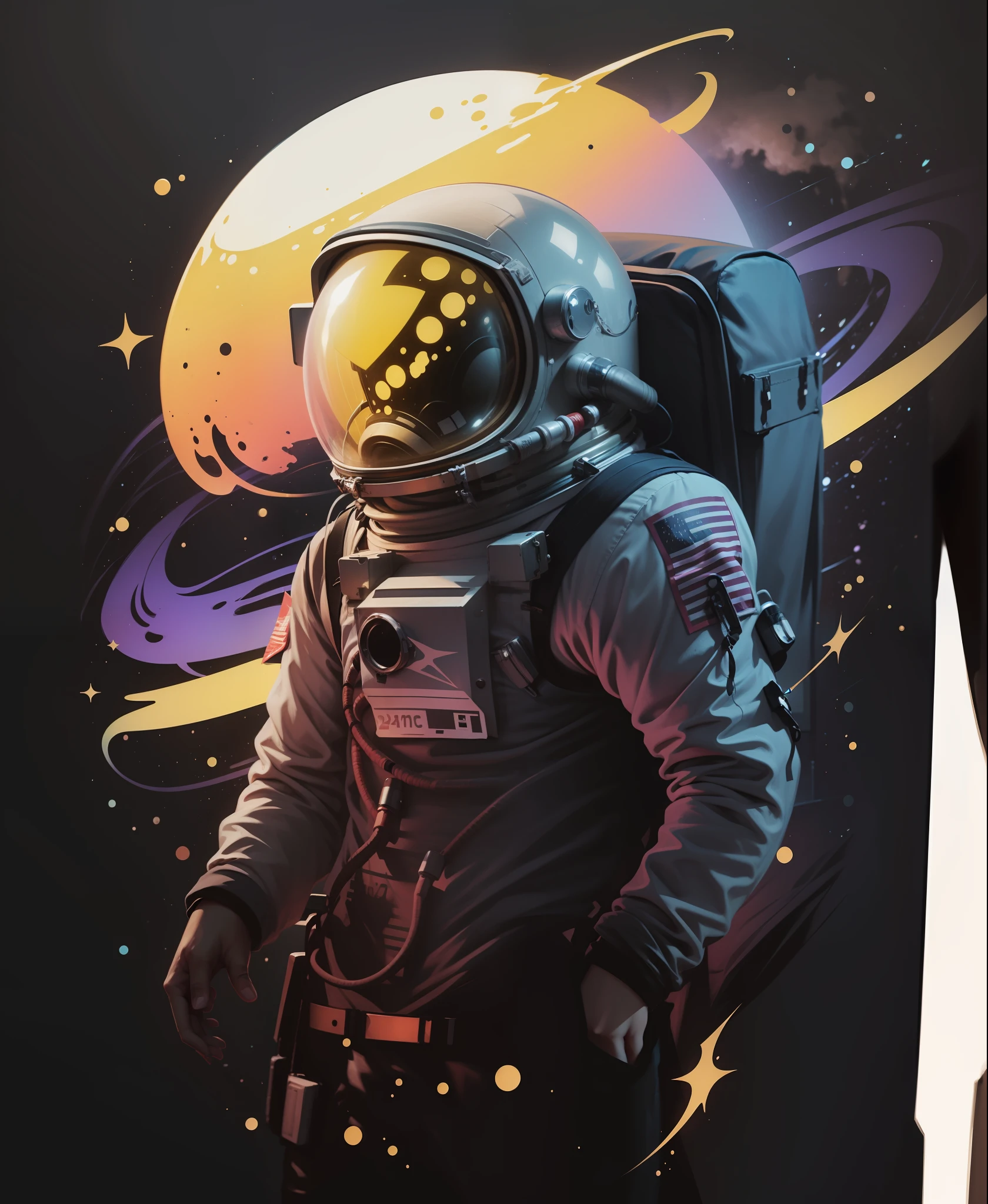 Astronaut, graphic t shirt