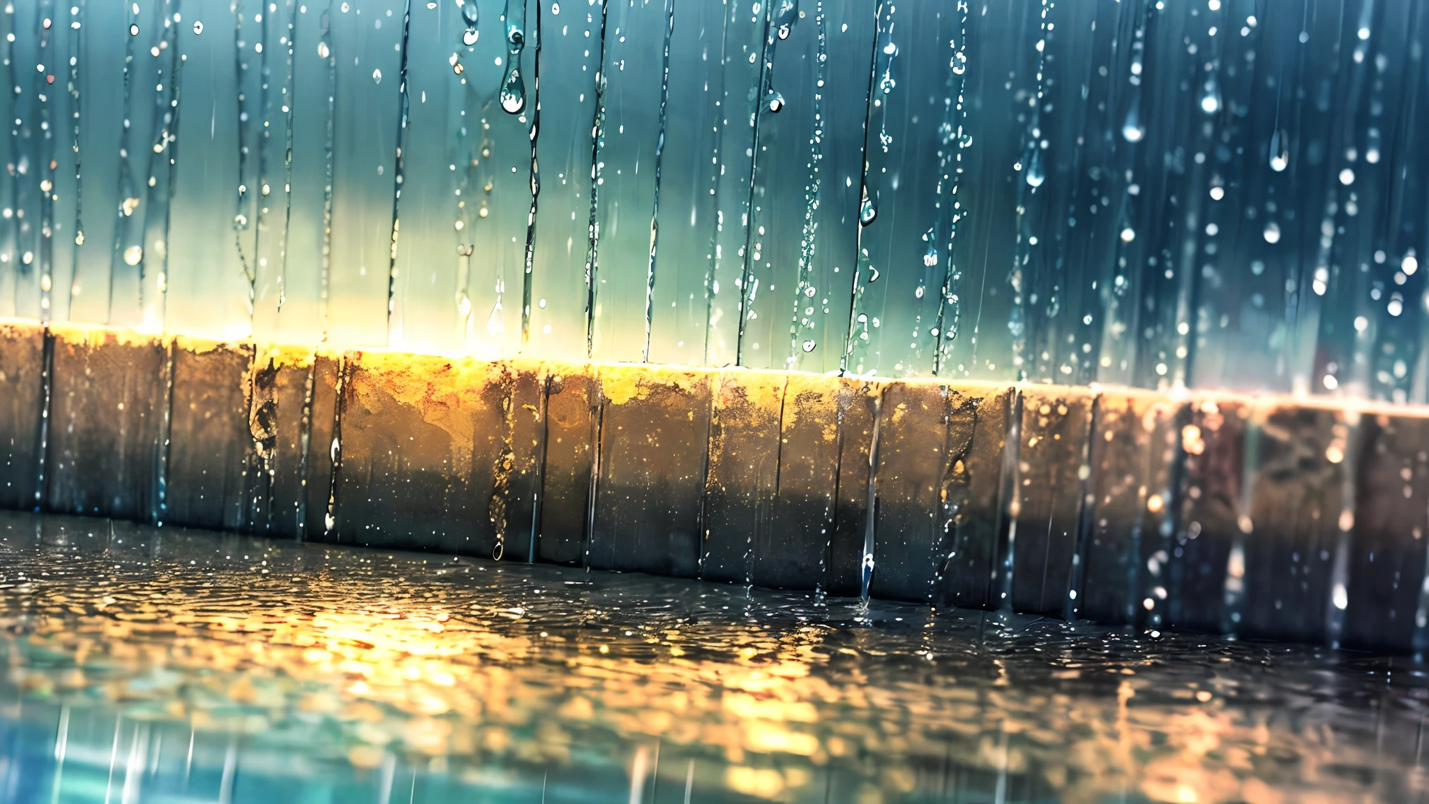 (masterpiece, best quality),1.2, cuva, over rain, best quality,1.5, , thunder, raining,water pose, drops, outside, realistic,3d