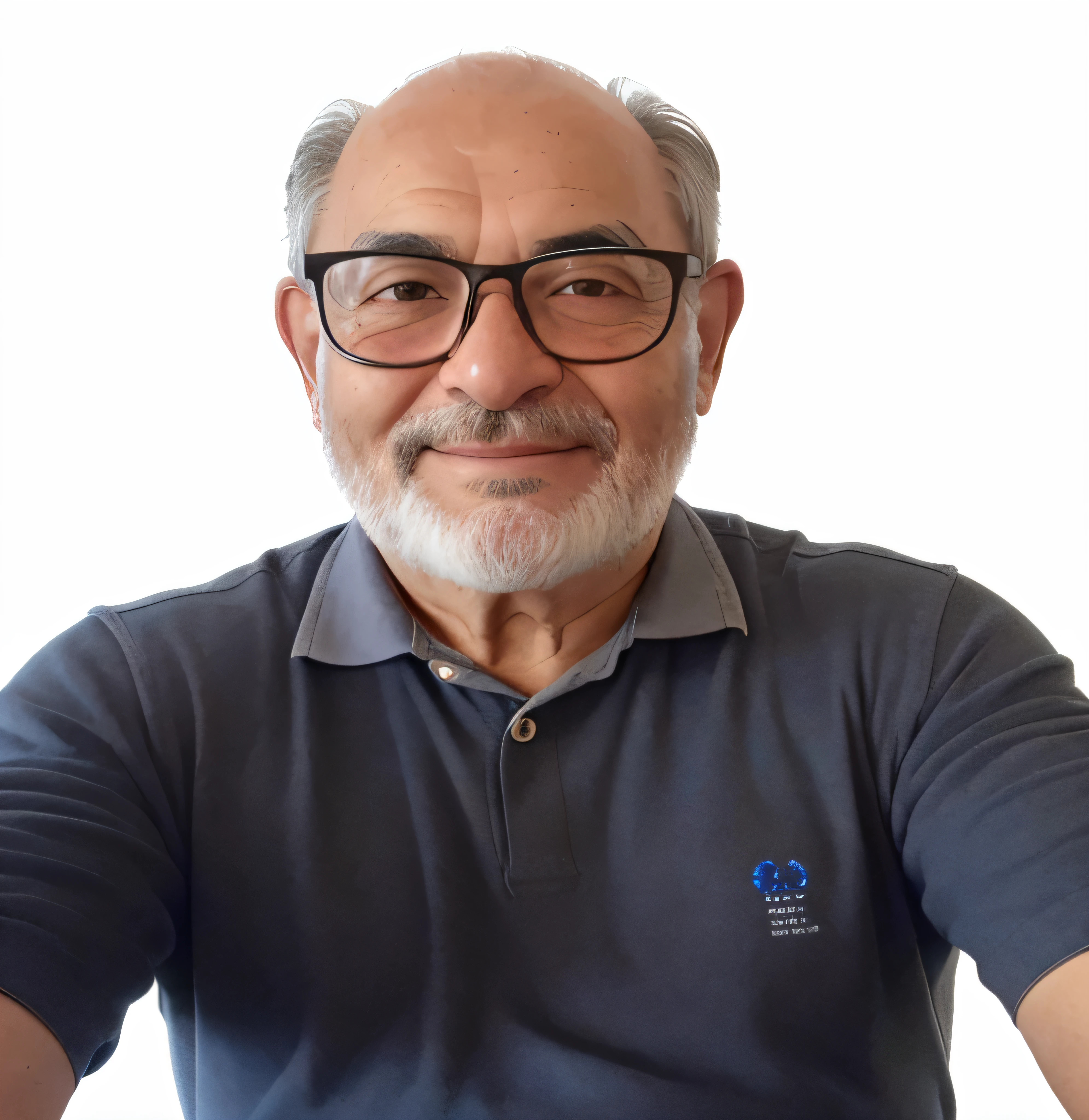 arafed man 69 years old, with glasses and a beard wearing a blue shirt, ignacio fernández ríos, heraldo ortega, ignacio fernandez rios, carmelo blandino, salustiano garcia cruz, carlos ortega elizalde, farid ghanbari, george doutsiopoulos, giuseppe dangelico pino, ignacio rios, stefano brunesci