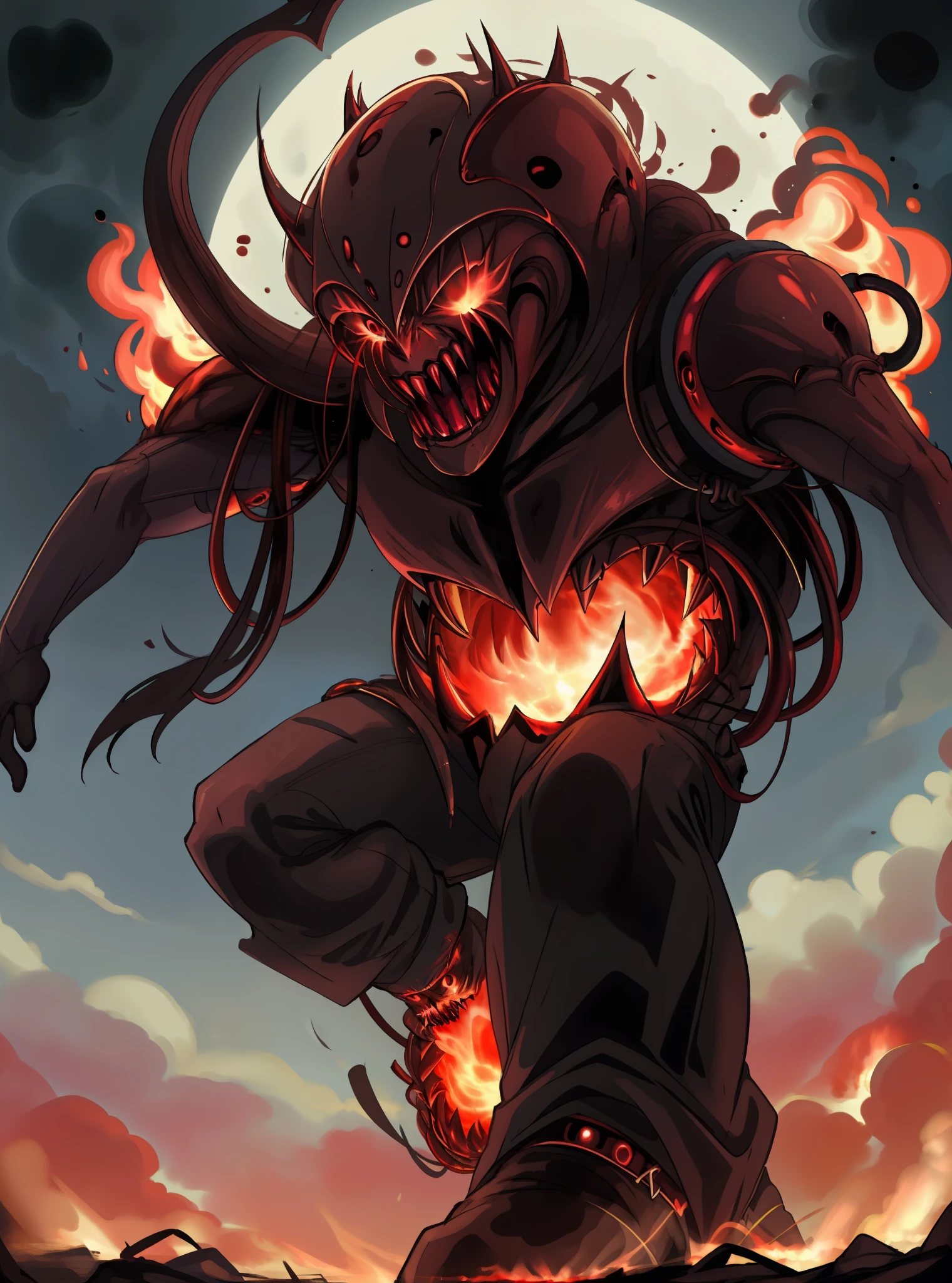 the oracle of despair harnessing the darkness, ascended creature of alien origins, king of agony
