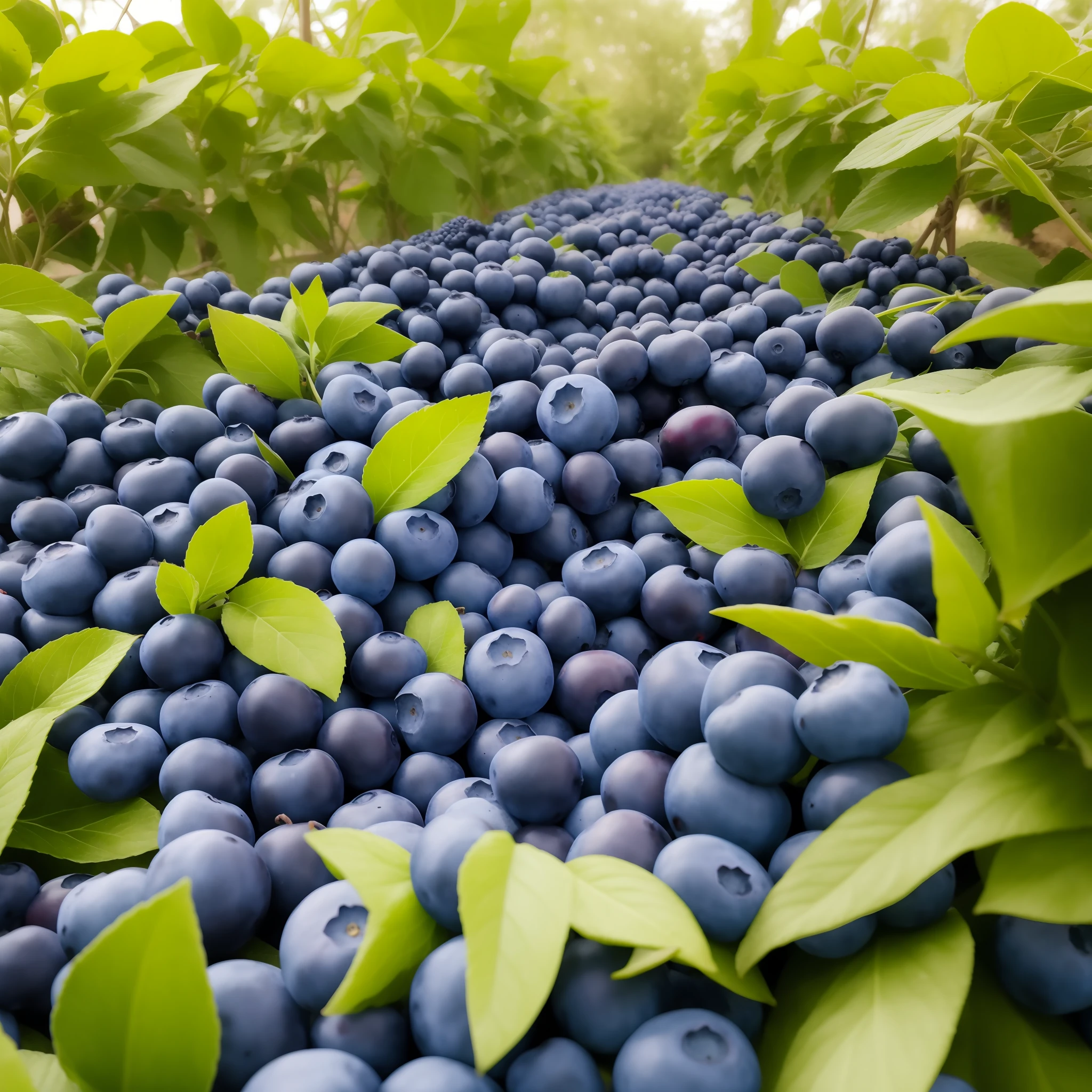 Blueberry  fruit in a farm
