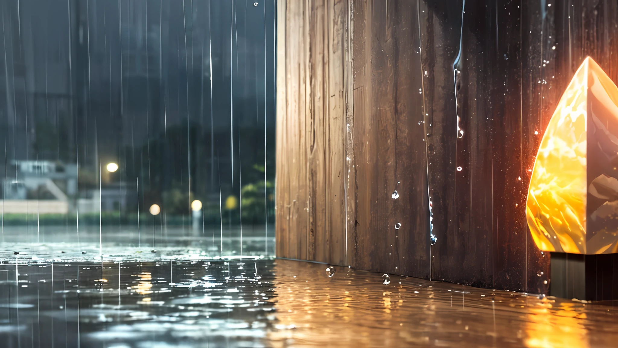 (masterpiece, best quality),1.2, cuva, over rain, best quality,1.5, , thunder, raining,water pose, drops, outside, realistic,3d