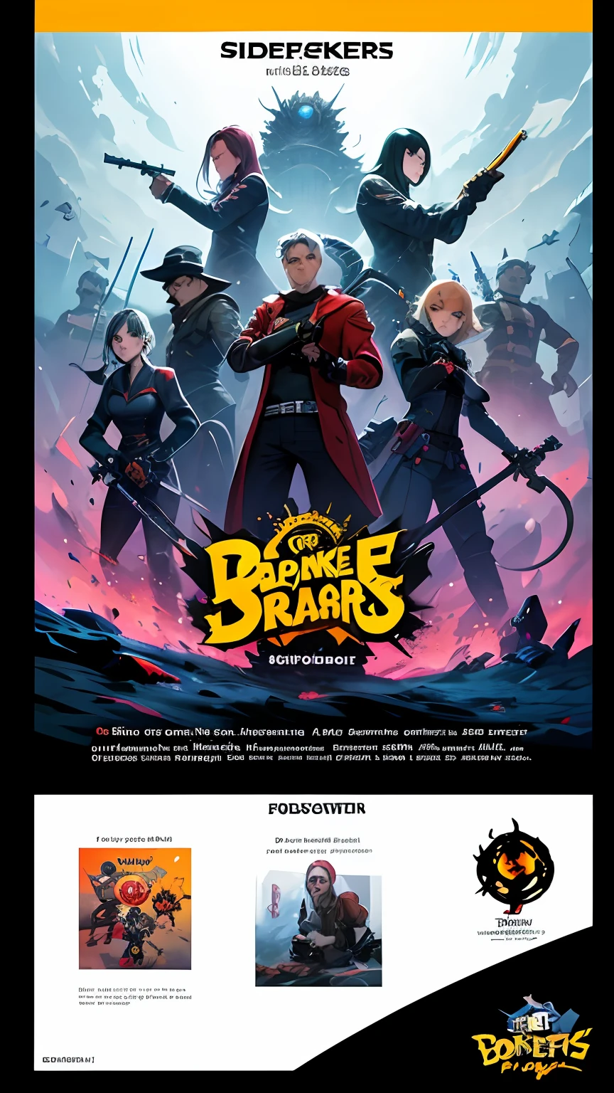 cartoon character poster of a doctor snake and his team of characters, official artwork, key art, splash art brawlstars, official poster artwork, official art, official splash art, game promotional poster, animated series, official poster, promotional art, side scroller game, game poster, front cover of a new video game, anime style”, horror”, horror ”, trailer