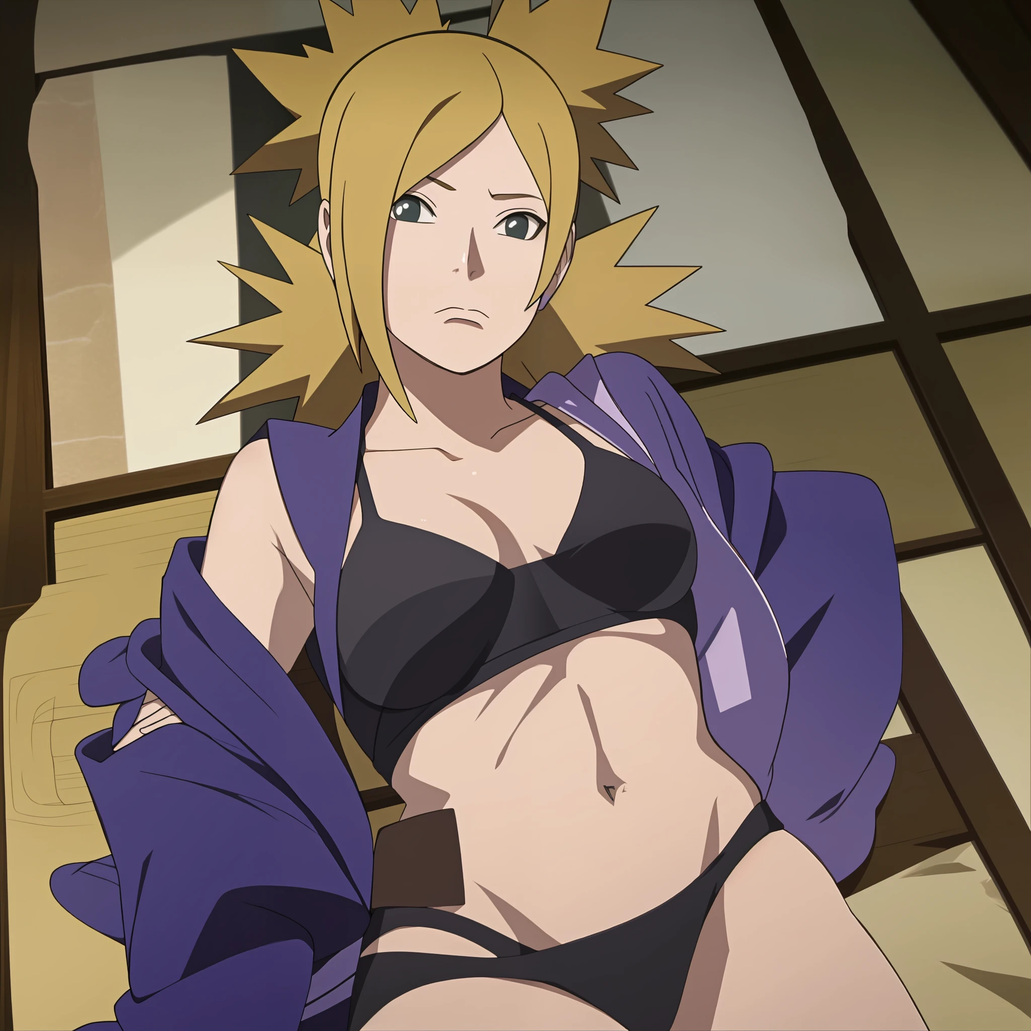 Temari in a bikini in the bed