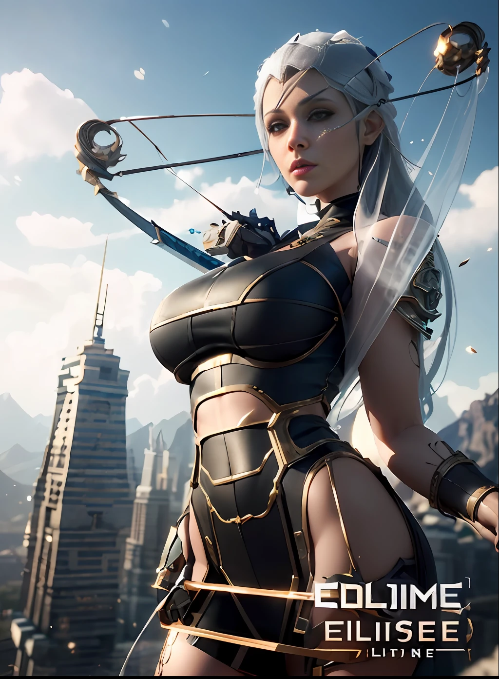 a close up of a woman in a costume with a sword, unreal engine render + a goddess, artgerm ; 3d unreal engine, unreal engine fantasy art, unreal engine character art, cinematic unreal engine 5, cinematic unreal 5, unreal engine 5 », unreal 6 breathtaking detailed, game cg, unreal engine cinematic smooth, (((unreal engine)))