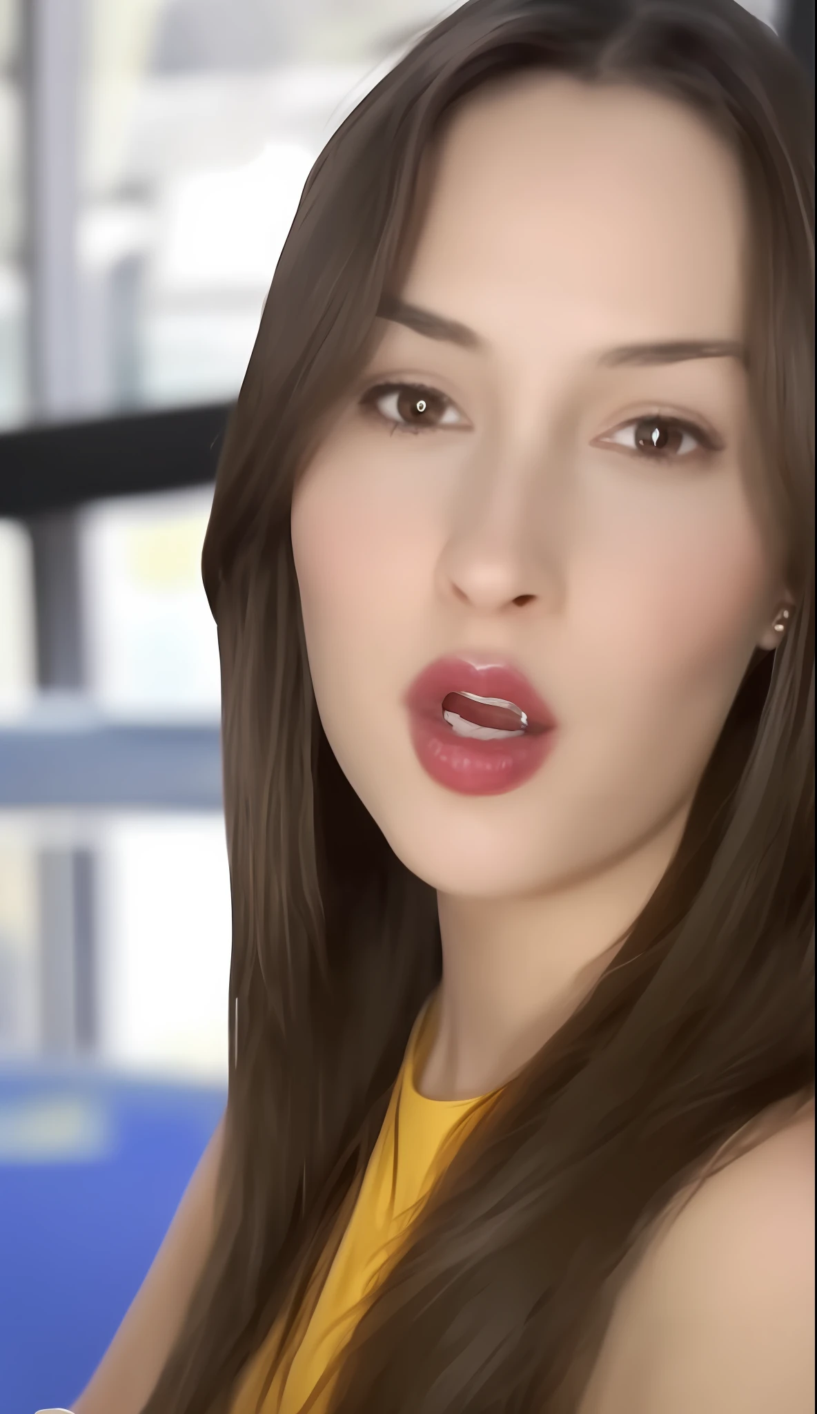 full color face photography of woman, oiled shiny skin, (focus on face:1),
plain grey background,
masterpiece, best quality, sharp focus, highres 8k uhd, ultra-detailed, rim light, high contrast, HDR,