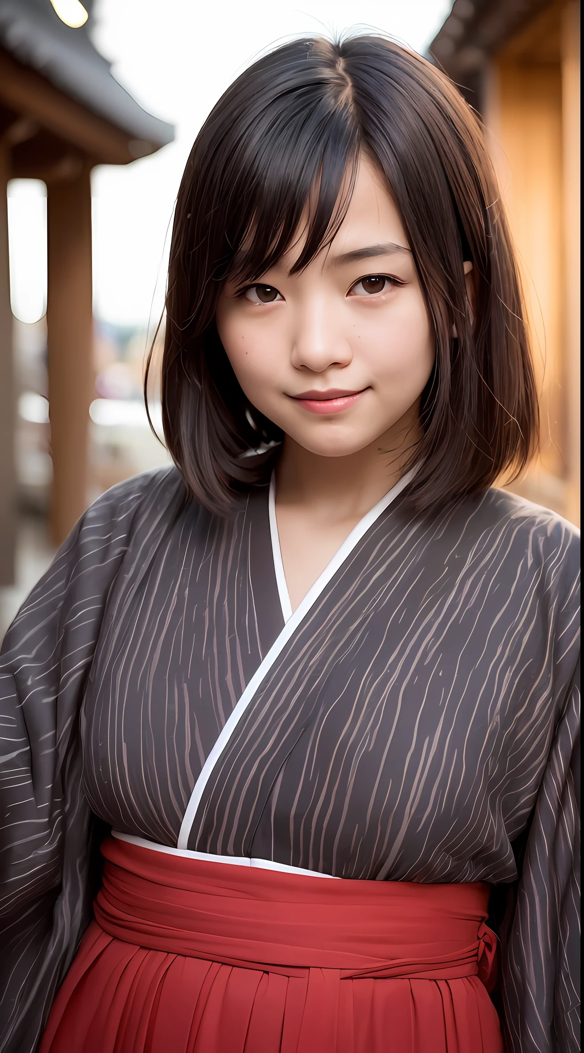 (8k, RAW Photos, Best Quality, High Resolution: 1.1), (Ultra Realistic: 1.4), (Realistic, Photorealistic: 1.3), Soft Light, Girl, , Japan People, Realistic Face, Realistic Body, Realistic Skin, (Cute: 1.8), Cuties, Solo, (Yukata: 1.2), Detailed Black Eyes, Innocent Eyes, Cheeks, (Short Hair: 1.2), Cinema Light, Film Grain, ((Big: 1.1)), Cherry Colored Lips, Close Up, Look Viewer, Upper Body, Open Lips, Upper Teeth, (Smiling Eyes: 0.6), (((grinning: 1.2)), Depth of Field, Blurred Background, Eye Focus, Bokeh, Japan Summer Festival, Evening, 85mm Lens, f/1.4, Professional Lighting, Young, Portrait, Photon Mapping, Radiosity, Physically Based Rendering