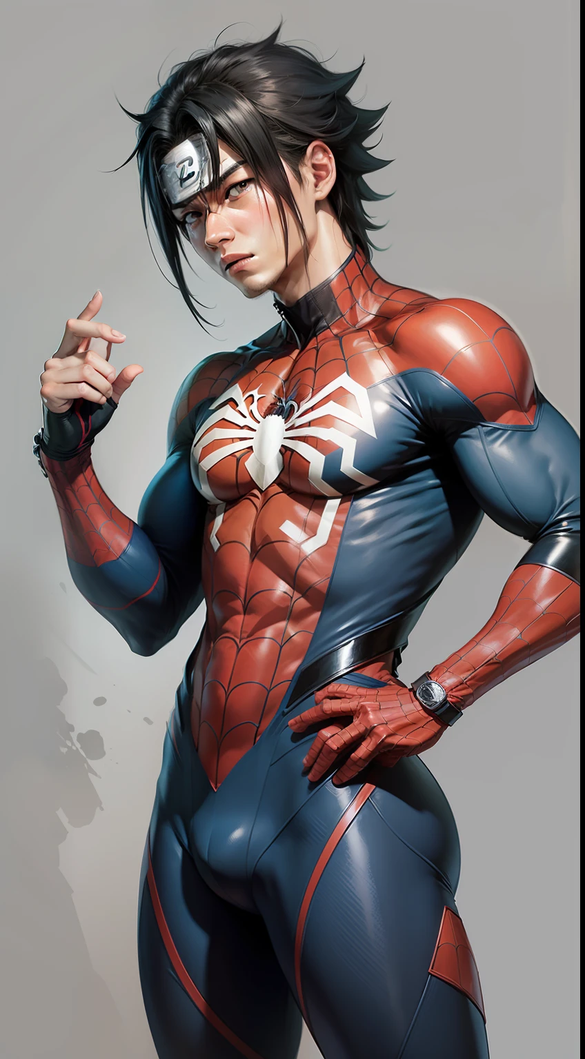 Cast Naruto's character Sasuke as Spider-Man