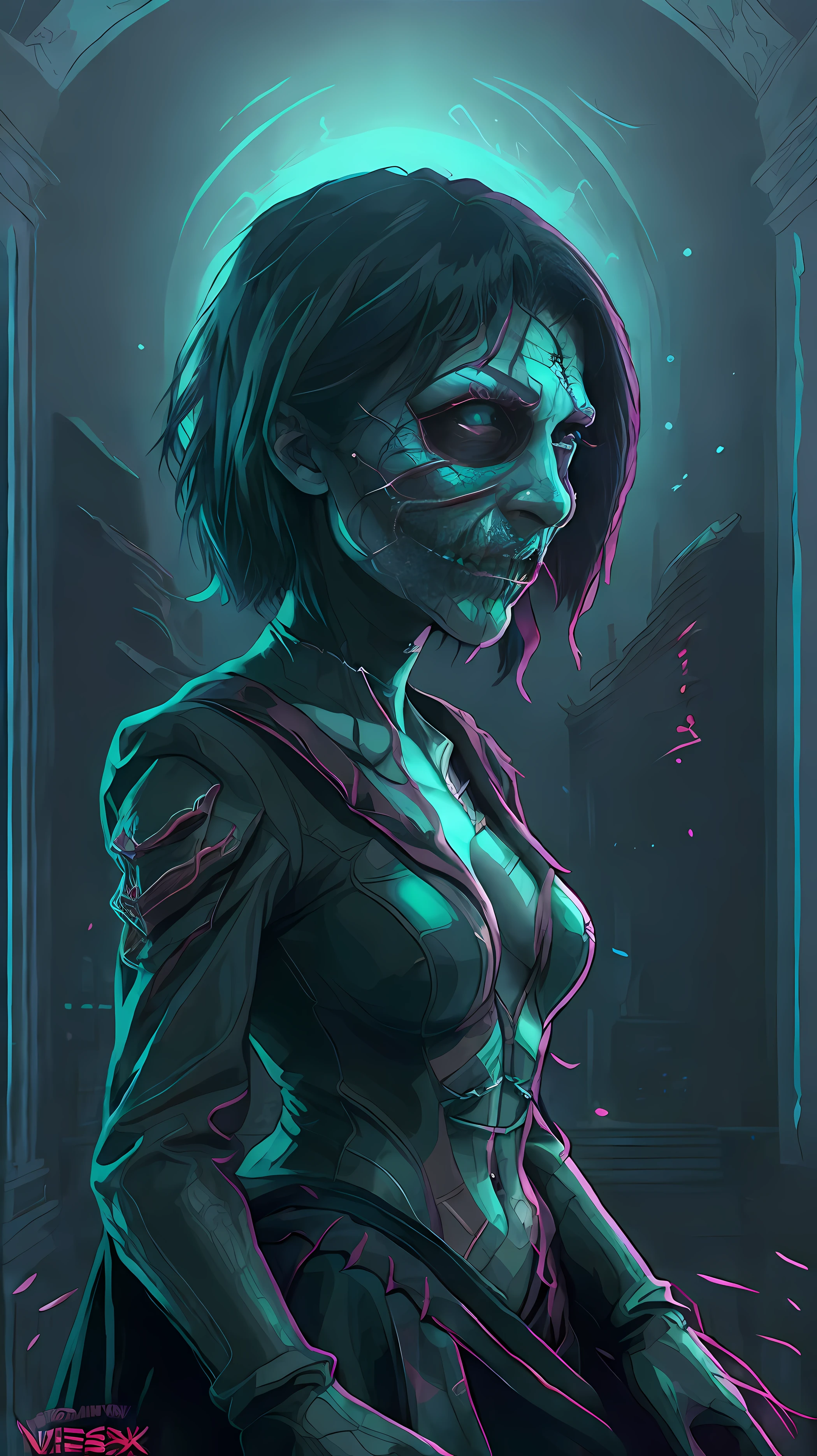 "Grotesque and terrifying monster in a dark and sinister environment. Extreme detailed hand painting with special emphasis on facial features and physical deformities. Amazing combination of dark luminous colors and shadows. Mysterious illuminated scenery, creating mysterious shadows and revealing some of the surrounding horror, full body approach. Dark-minded horror abomination:1.2, mysterious landscape:1.3), (dim lighting:1.1, deep shadows:1.1), standing, full-body, suspenseful atmosphere, crisp textures, gothic buildings, thick haze, minute exuberant details