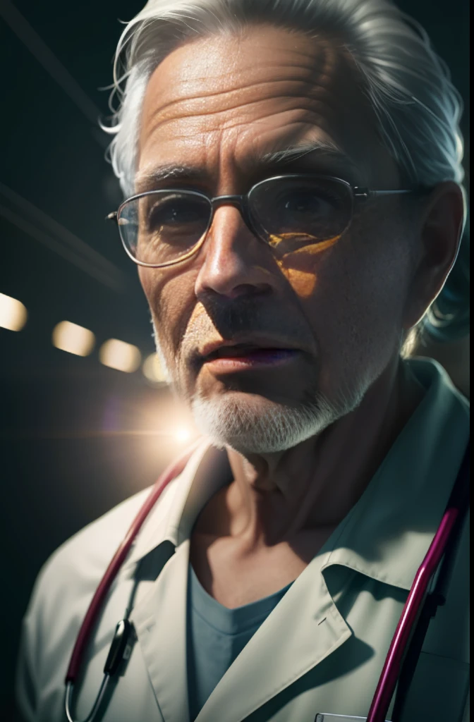 photography RAW, award-winning, geriatrician, textured skin, super detail, high detail, high quality, medical lab coat, lens flare, f / 1.8, cinematic lighting, projection, //masterpiece, best quality, //masterpiece, // masterpiece, award-winning, eye level shooting, sony fe gm, 16k, ultra hd, ccurate