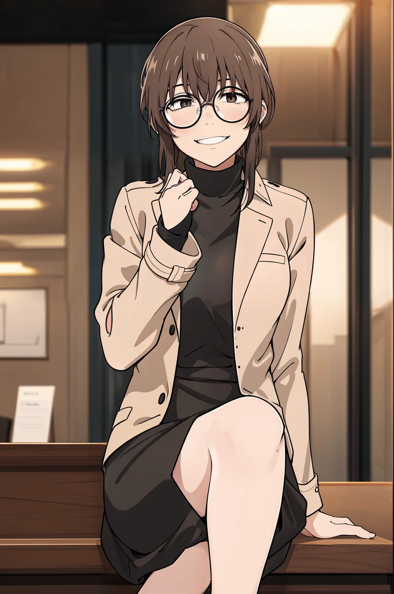 1 girl,solo,sepia,casual outfit,city style,