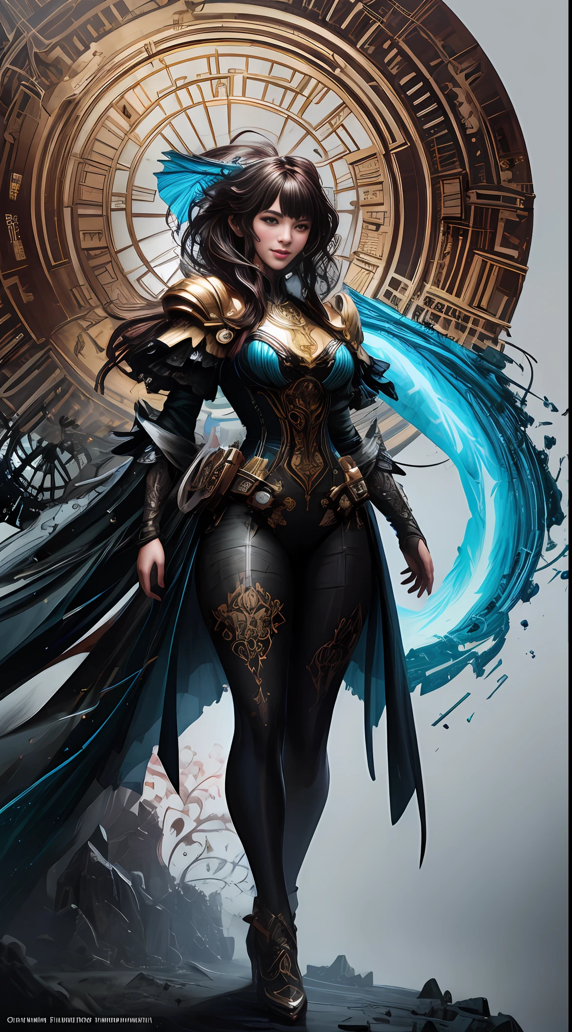 chibi style, shoulder length messy hair , happy, Full body, Beautiful anime waifu style girl, hyperdetailed painting, luminism, art by Carne Griffiths and Wadim Kashin concept art, 4k resolution, fractal isometrics details bioluminescence , 3d render, octane render, intricately detailed , cinematic, trending on artstation Isometric Centered hyperrealistic cover photo awesome full color, hand drawn , gritty, realistic mucha , hit definition , cinematic, on paper, ethereal background, abstract beauty,stand, approaching perfection, pure form, golden ratio, minimalistic, unfinished, concept art, by Brian Froud and Carne Griffiths and Wadim Kashin and John William Waterhouse, intricate details, 8k post production, high resolution, hyperdetailed, trending on artstation, sharp focus, studio photo, intricate details, highly detailed, by greg rutkowski