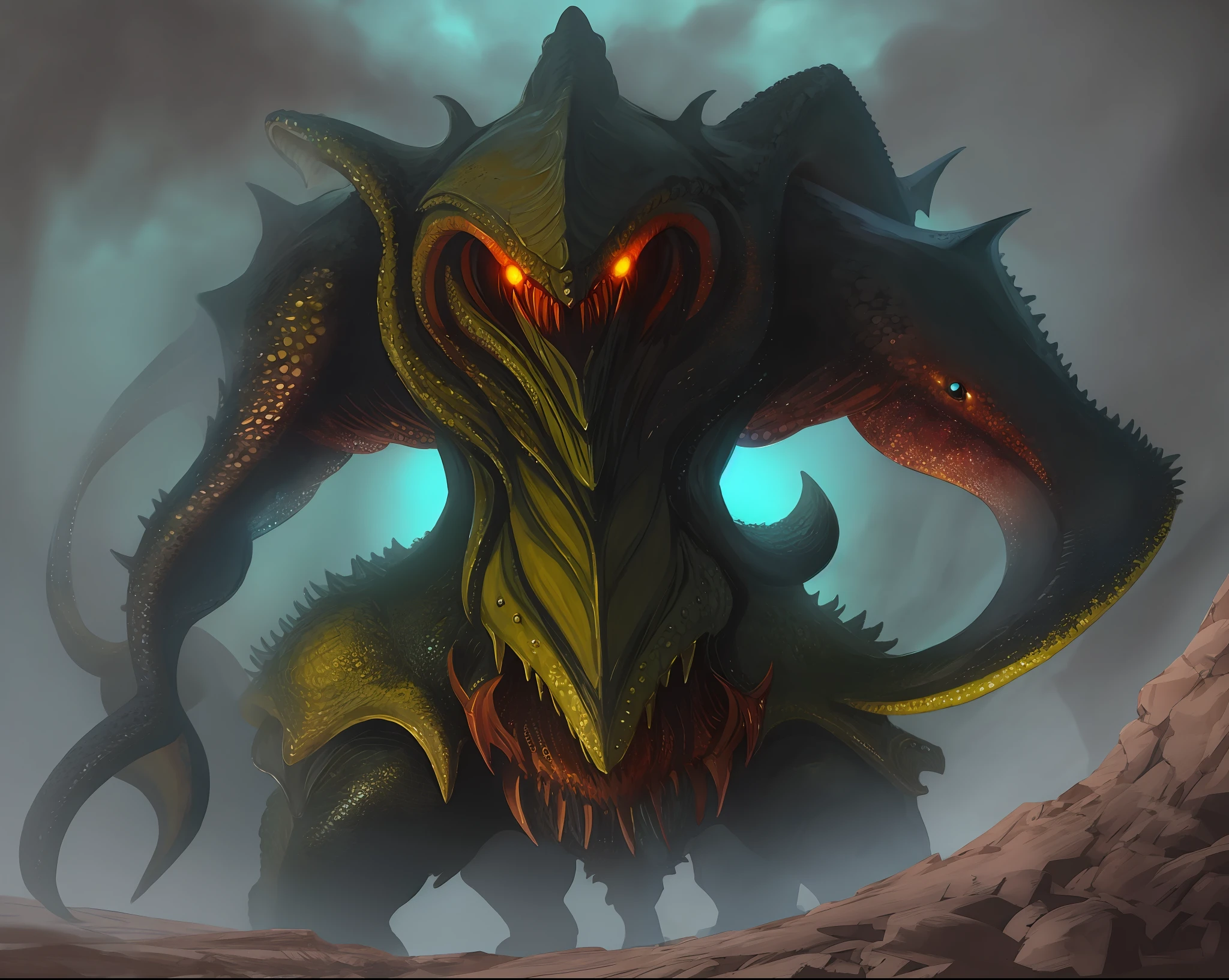 Cthulhu Mythos TRPG Mythology Creature Illustration Mild Many Eyes