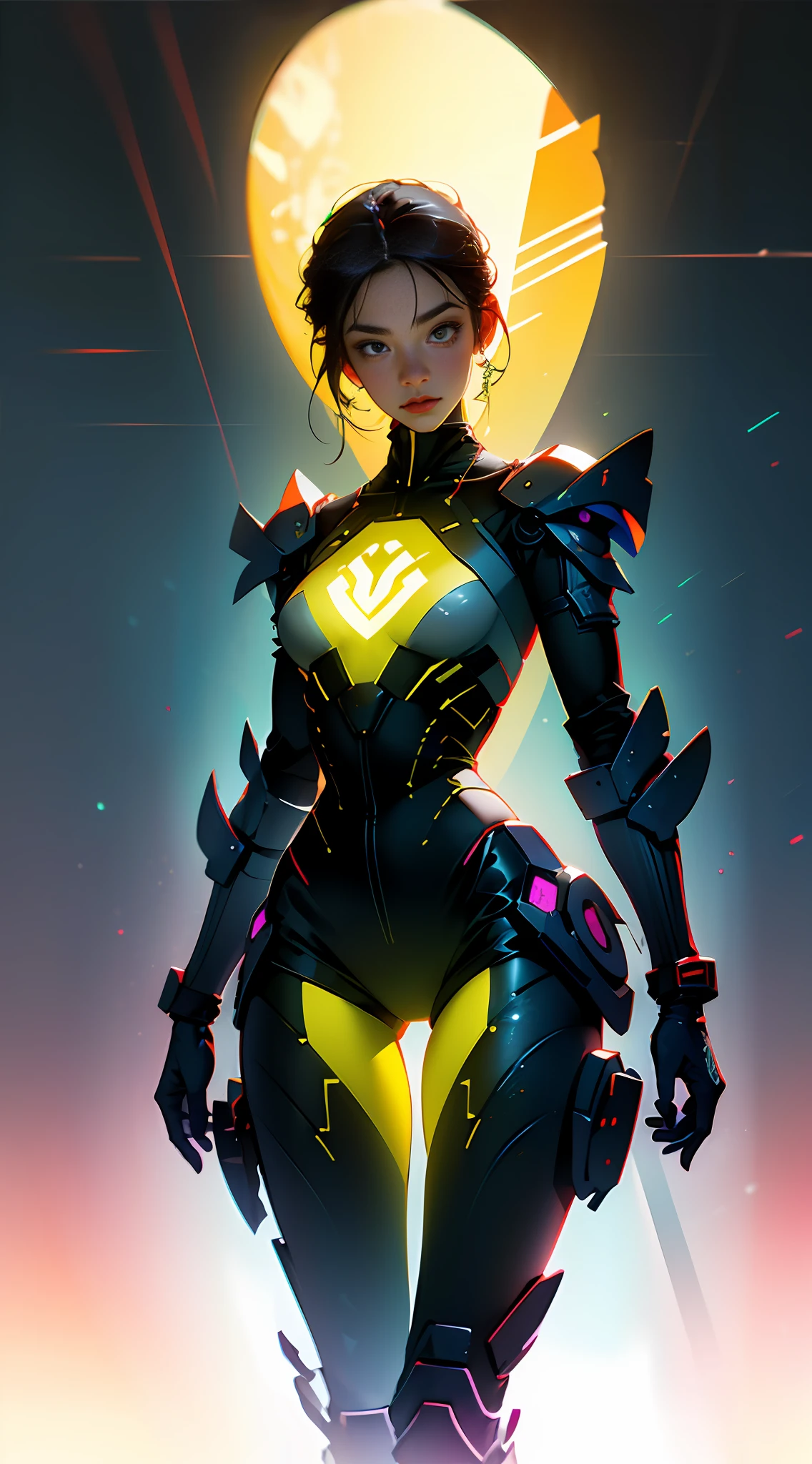 ((Best quality)), ((masterpiece)), (detailed:1.4), 3D, an image of a beautiful cyberpunk female,HDR (High Dynamic Range),Ray Tracing,NVIDIA RTX,Super-Resolution,Unreal 5,Subsurface scattering,PBR Texturing,Post-processing,Anisotropic Filtering,Depth-of-field,Maximum clarity and sharpness,Multi-layered textures,Albedo and Specular maps,Surface shading,Accurate simulation of light-material interaction,Perfect proportions,Octane Render,Two-tone lighting,Wide aperture,Low ISO,White balance,Rule of thirds,8K RAW,