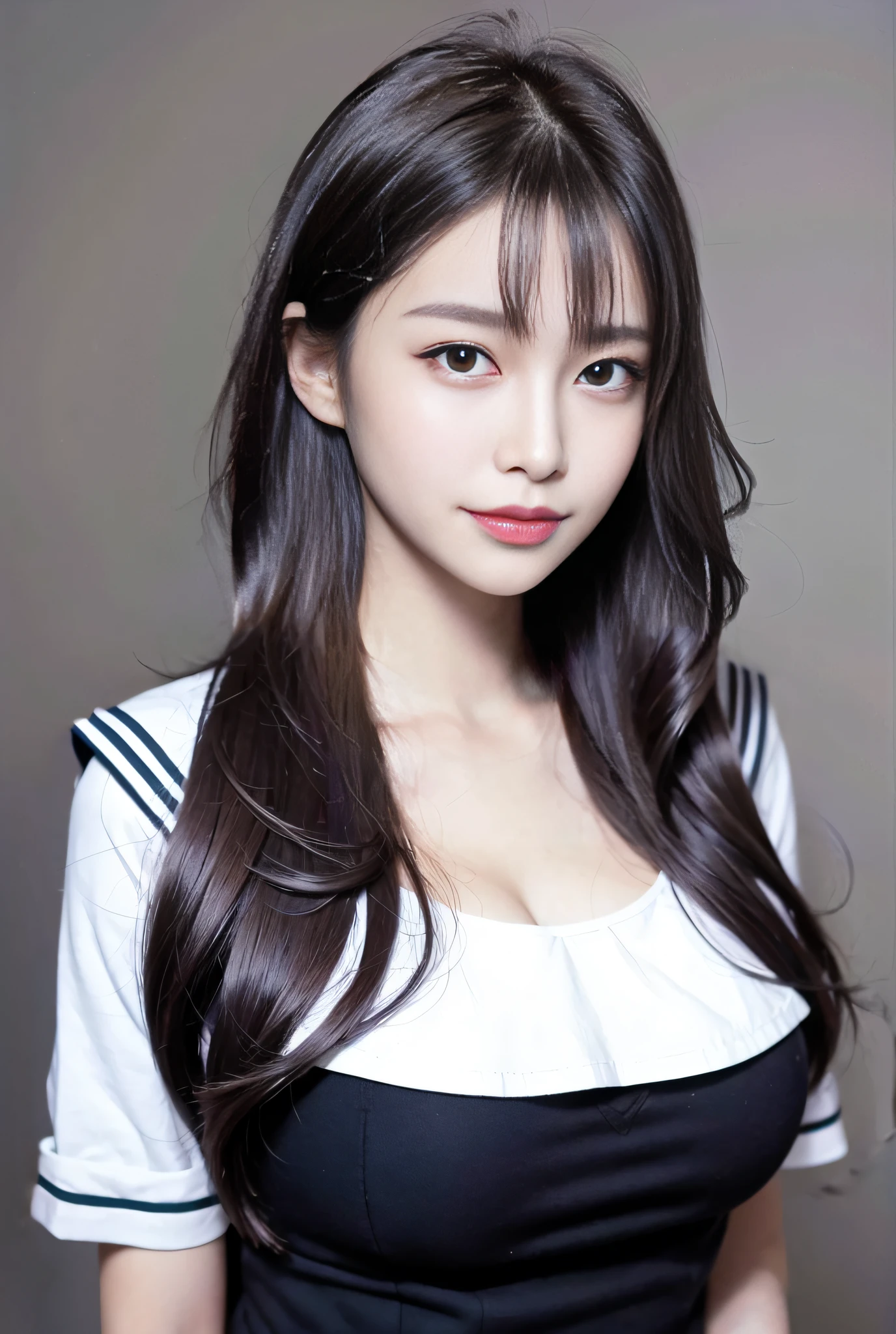 sailor suit, cute schoolgirl, uniform, big, big, sexy