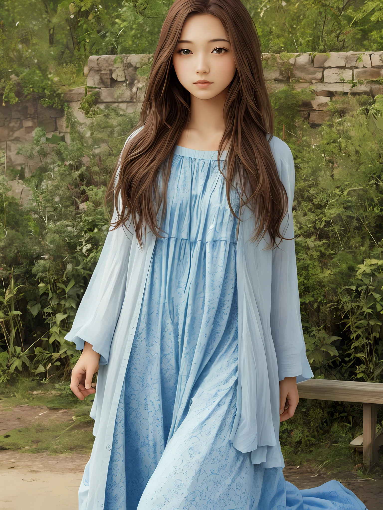 cute girl photo realistic