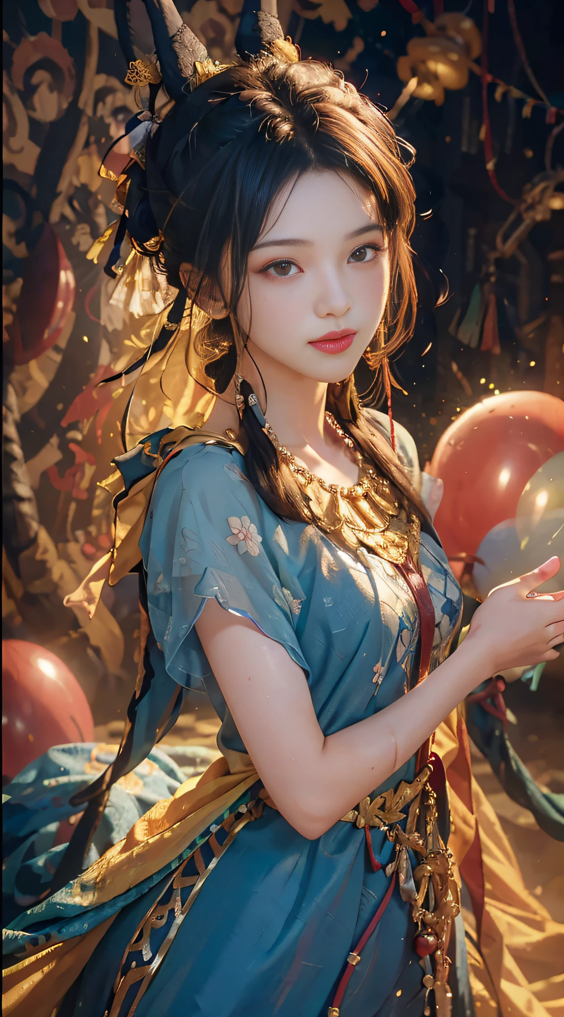 A boy, zoo, many balloons, happy, happy, perfect quality, clear focus (clutter - home: 0.8), (masterpiece: 1.2) (realistic: 1.2) (bokeh) (best quality) (detailed skin: 1.3) (intricate details) (8K) (detail eyes) (sharp focus), (happy)